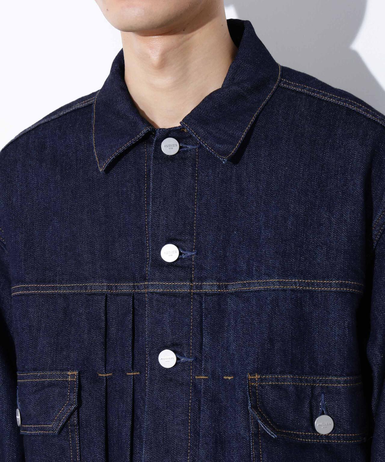 AUTHENコラボ SILKNIZED DENIM トラッカージャケット(セットアップ可) 6685212212