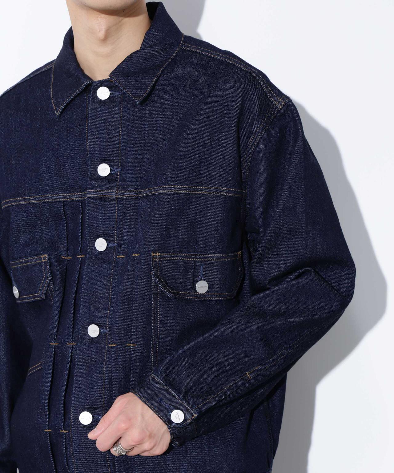 AUTHENコラボ SILKNIZED DENIM トラッカージャケット(セットアップ可) 6685212212