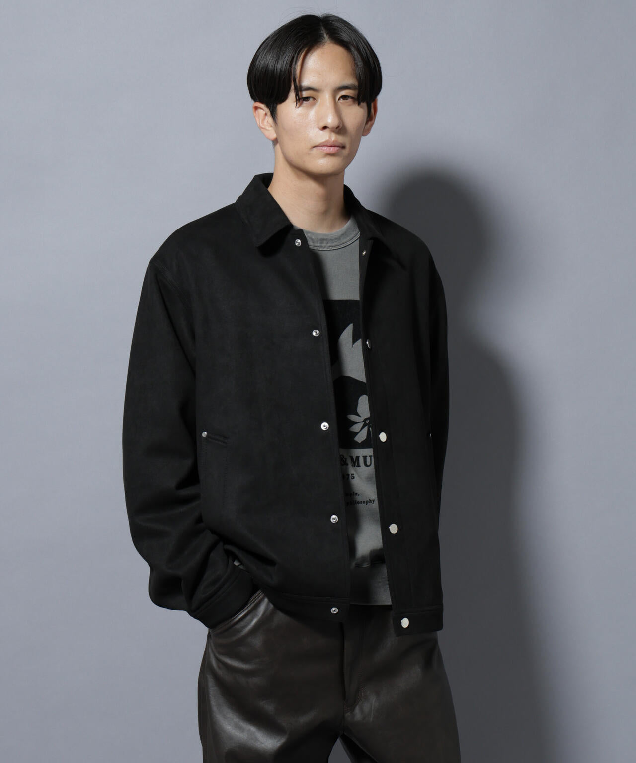 フェイクスエードシャツブルゾン 6685212213