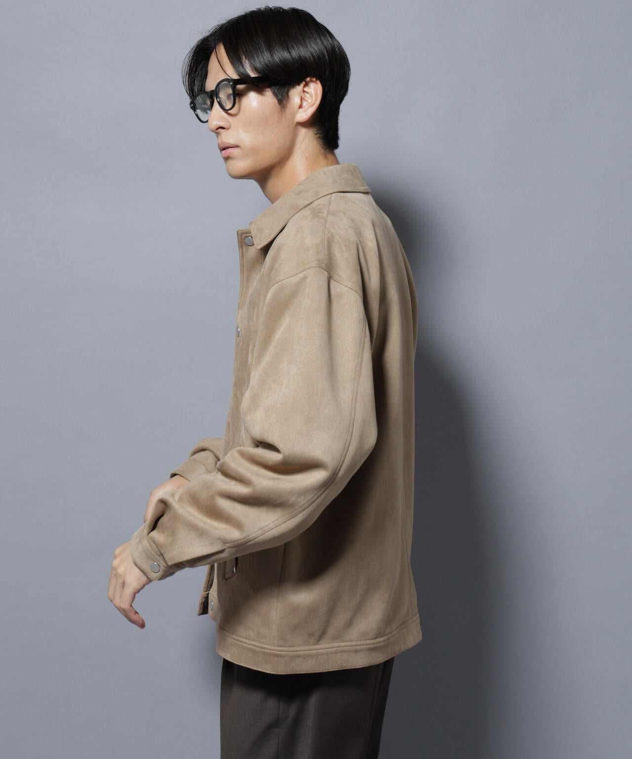 フェイクスエードシャツブルゾン 6685212213