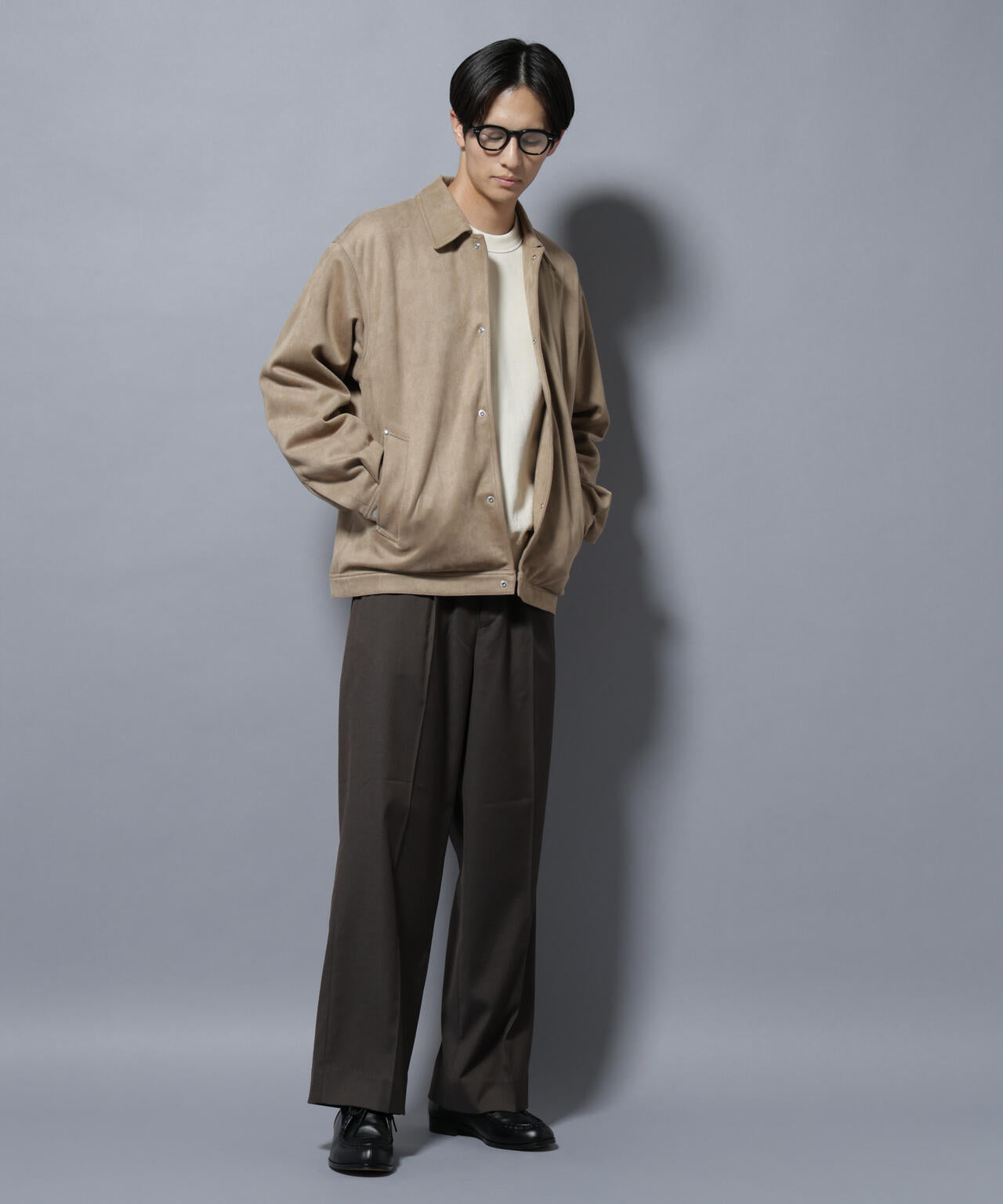 フェイクスエードシャツブルゾン 6685212213