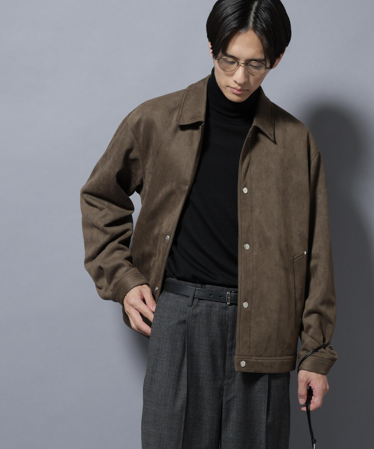 フェイクスエードシャツブルゾン 6685212213