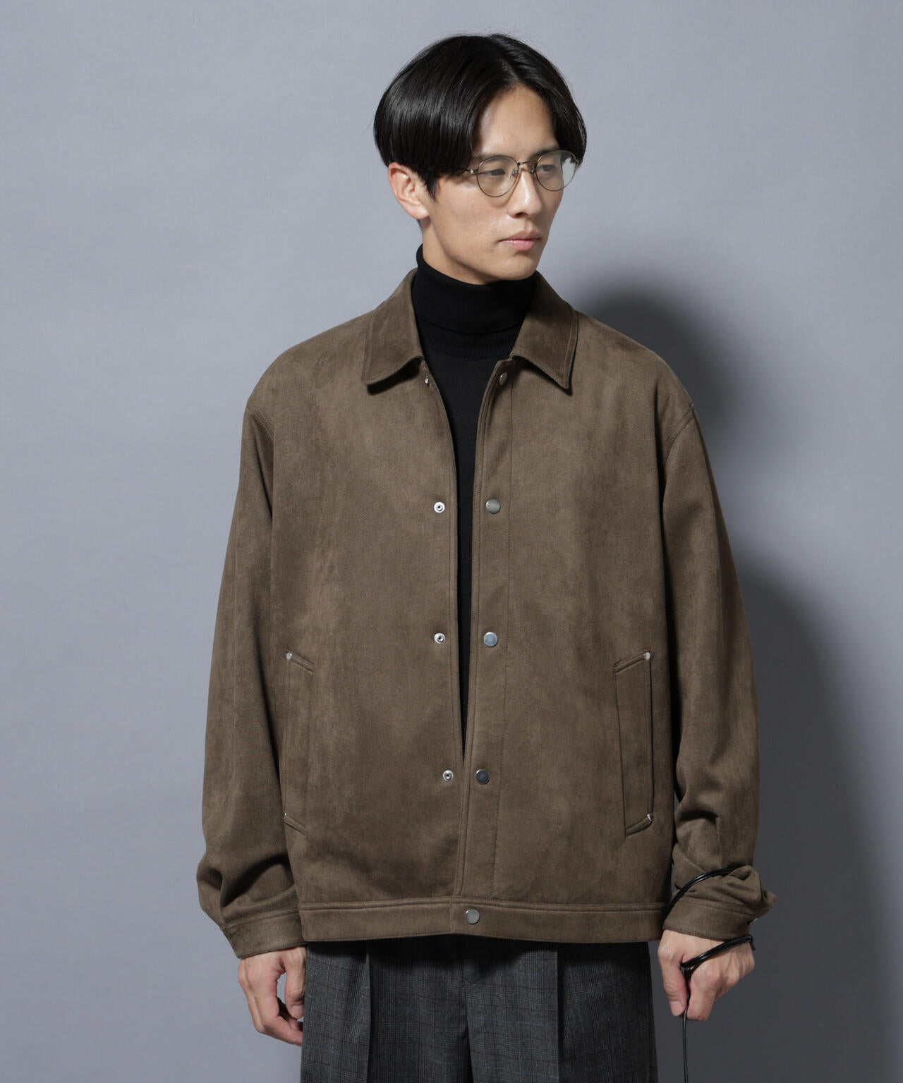 フェイクスエードシャツブルゾン 6685212213