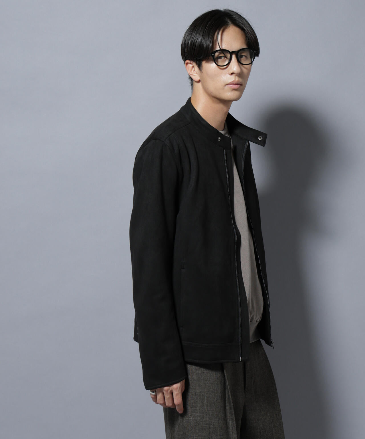 フェイクスエードシングルライダース 6685212220