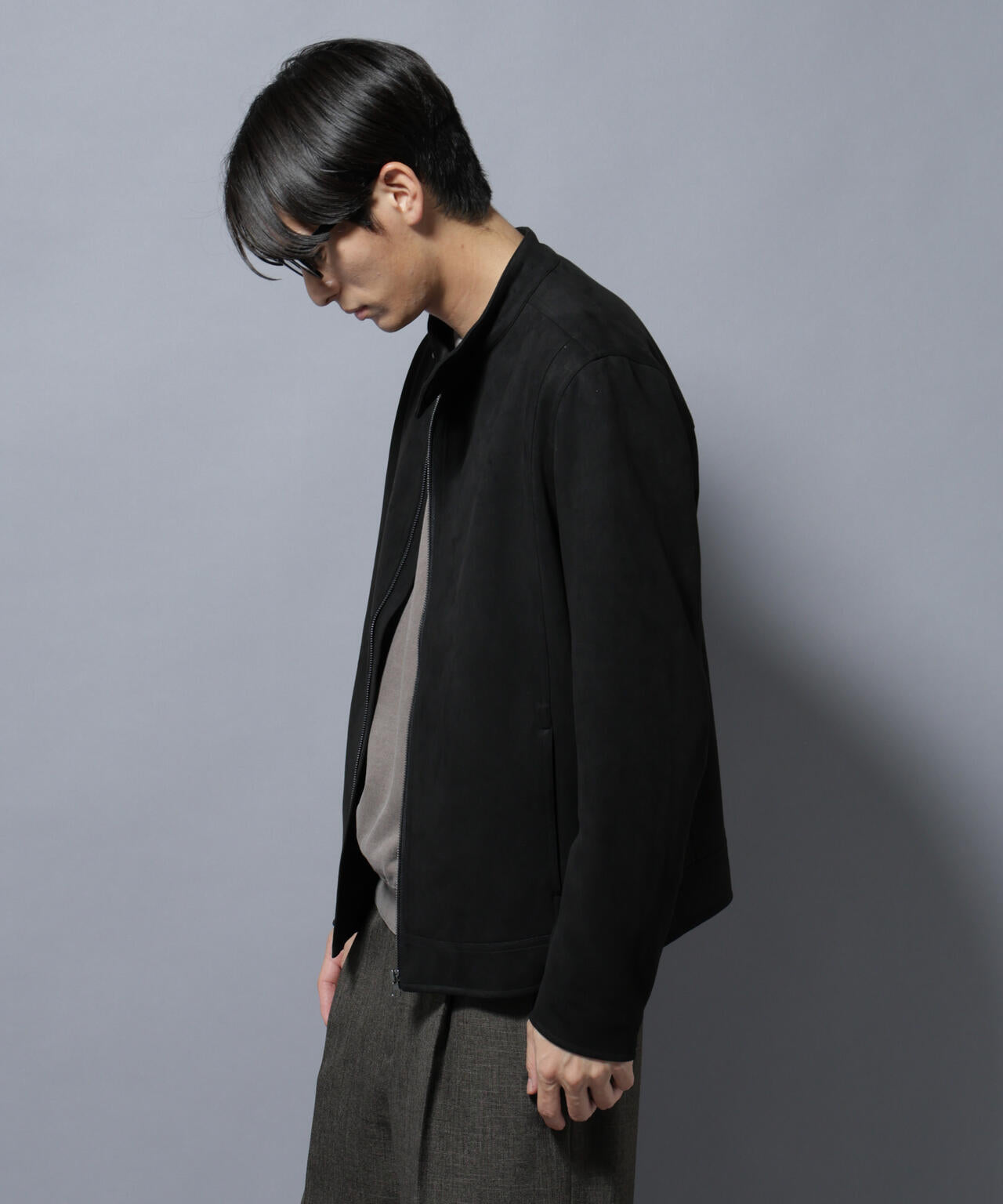 フェイクスエードシングルライダース 6685212220