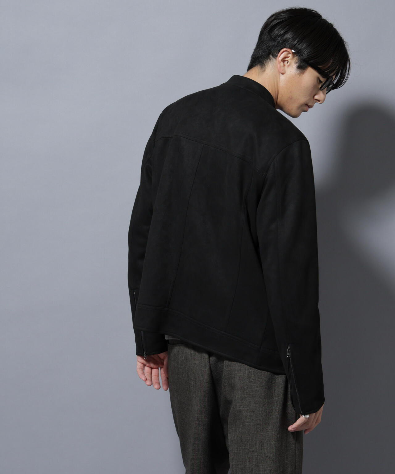 フェイクスエードシングルライダース 6685212220