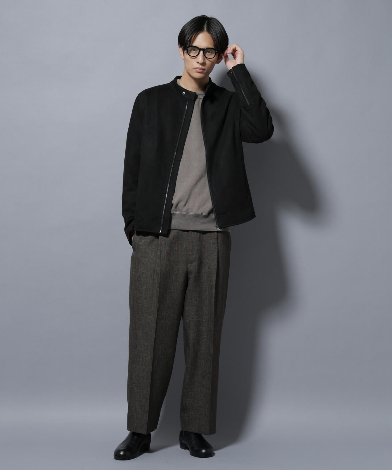 フェイクスエードシングルライダース 6685212220