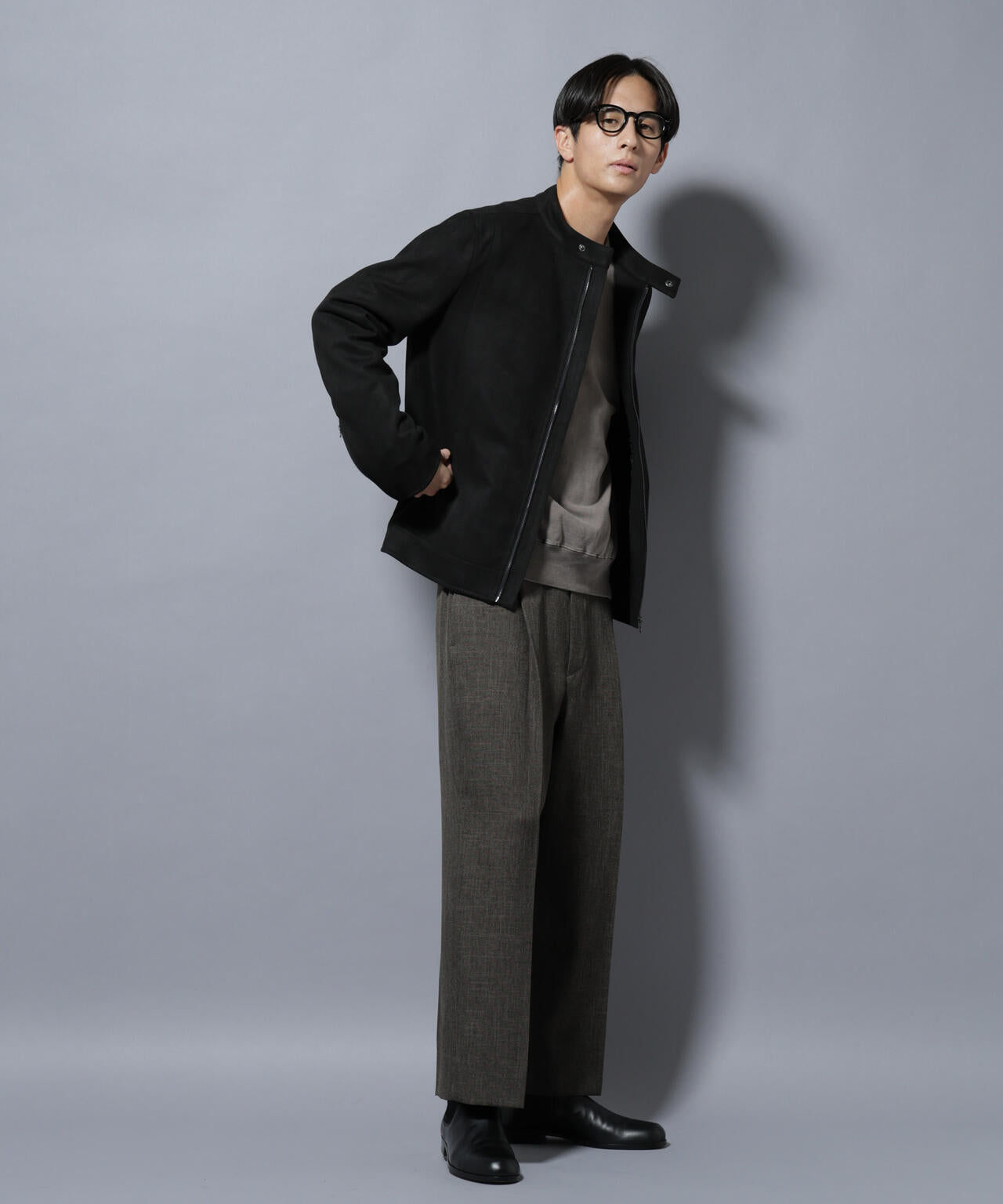 フェイクスエードシングルライダース 6685212220