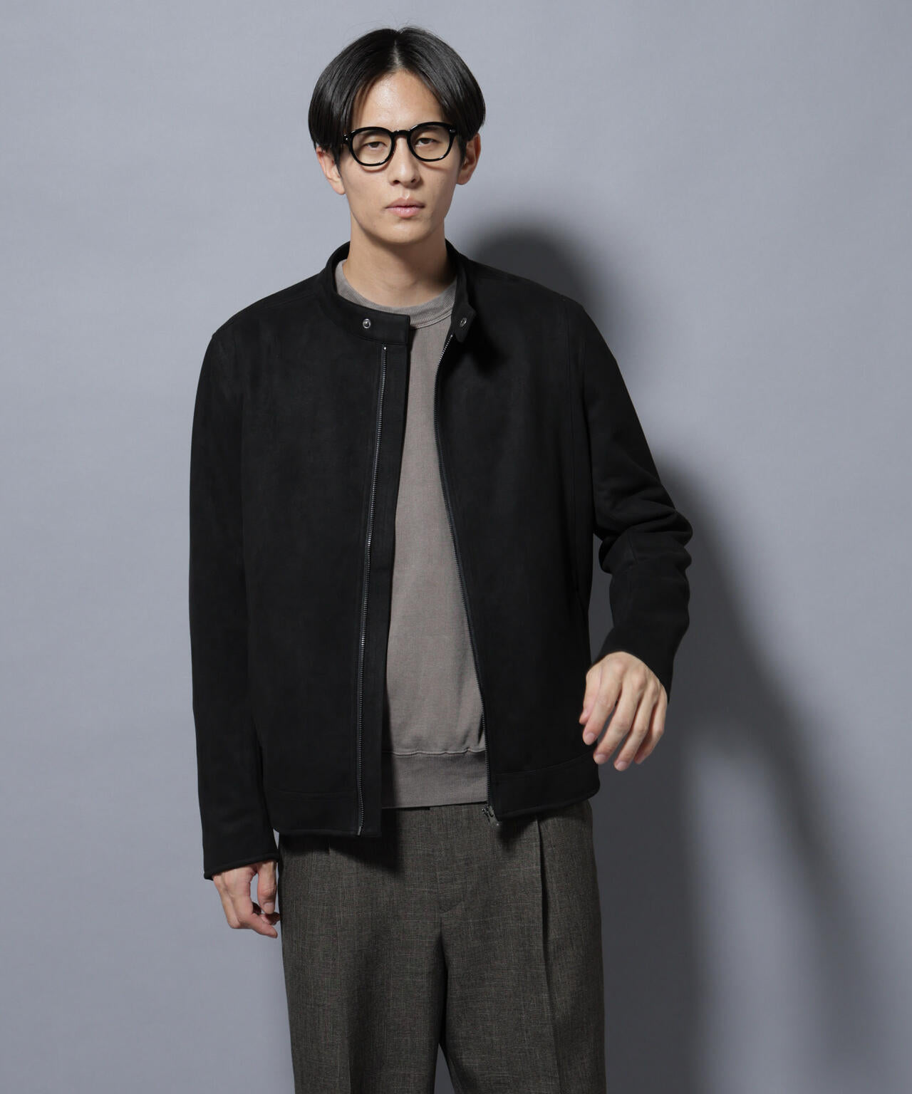 フェイクスエードシングルライダース 6685212220