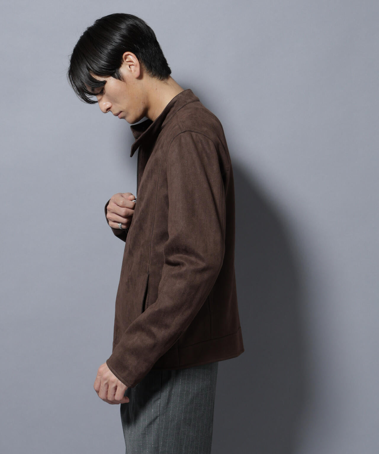 フェイクスエードシングルライダース 6685212220