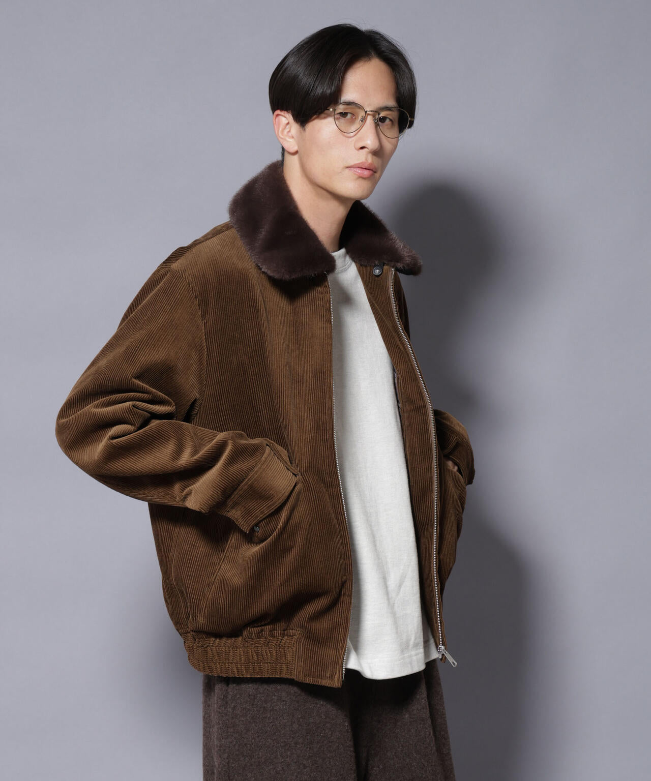 ナノユニバース（NANO universe）/アタッチドカラー コットンコーデュロイブルゾン アタッチドカラー コットンコーデュロイブルゾン