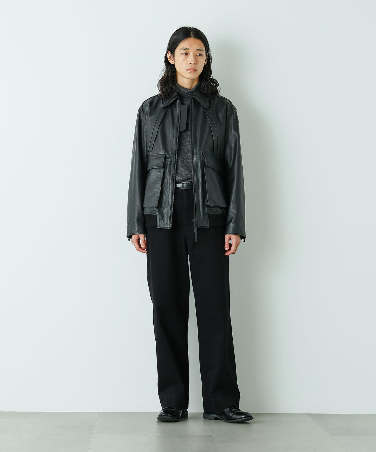 「HOTEL PALACE」 シングルライダース レザーJKT 6685213201