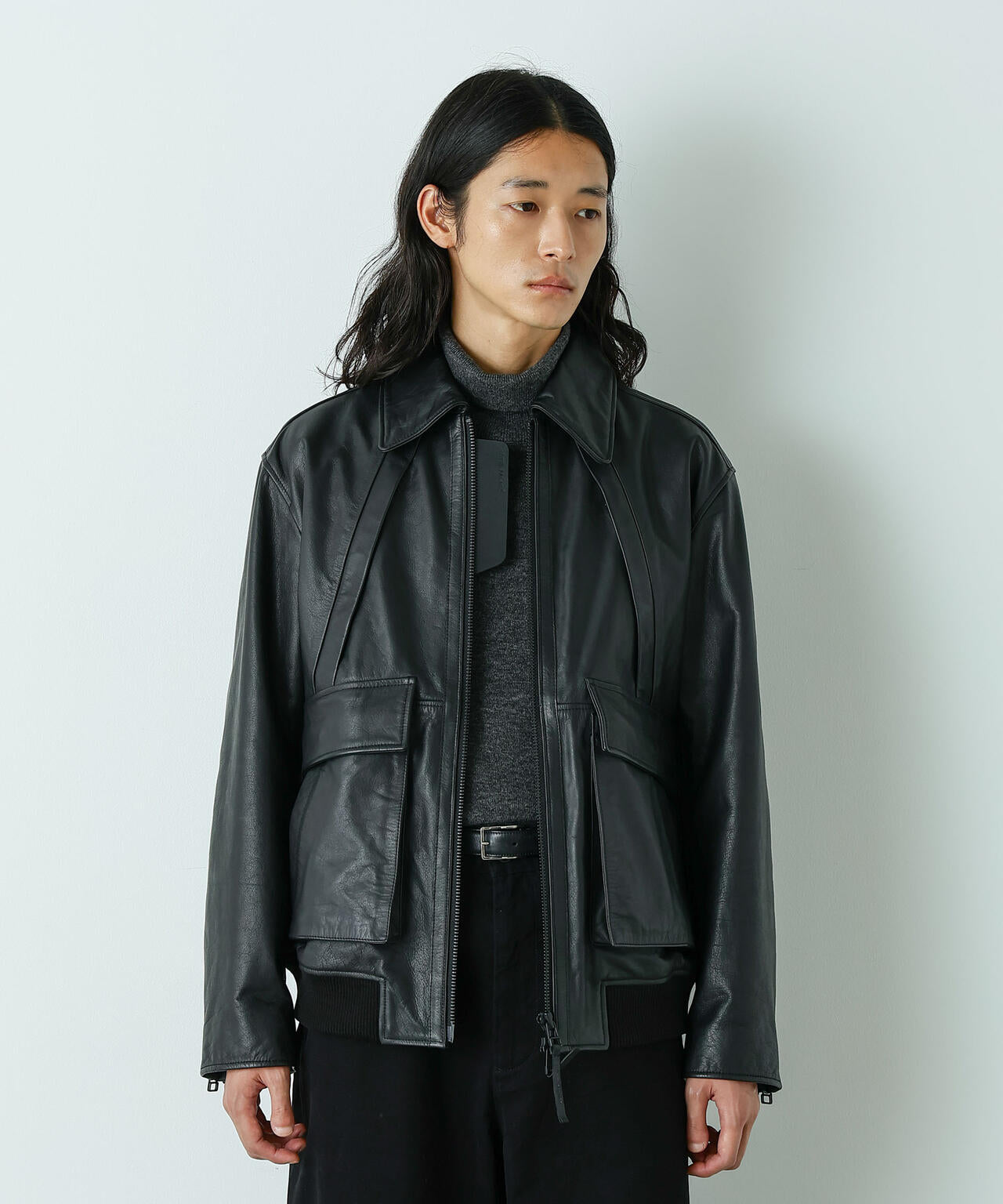 「HOTEL PALACE」 シングルライダース レザーJKT 6685213201