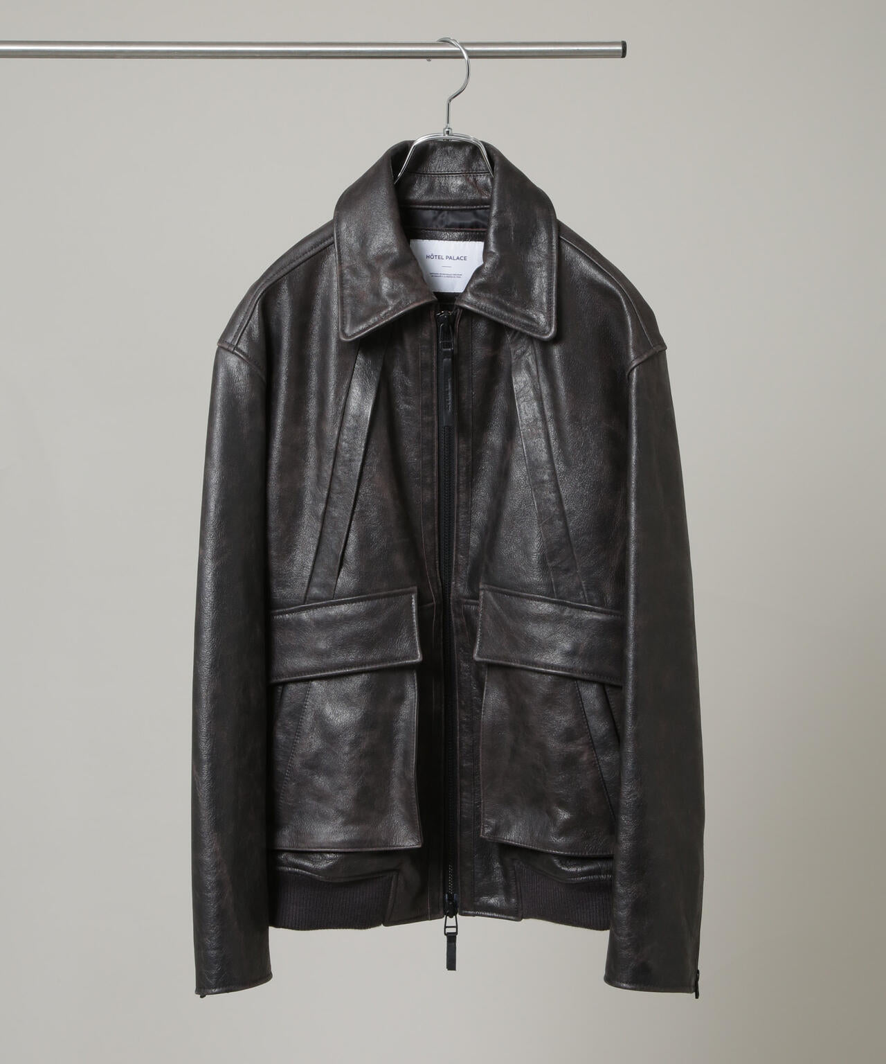 「HOTEL PALACE」 シングルライダース レザーJKT 6685213201