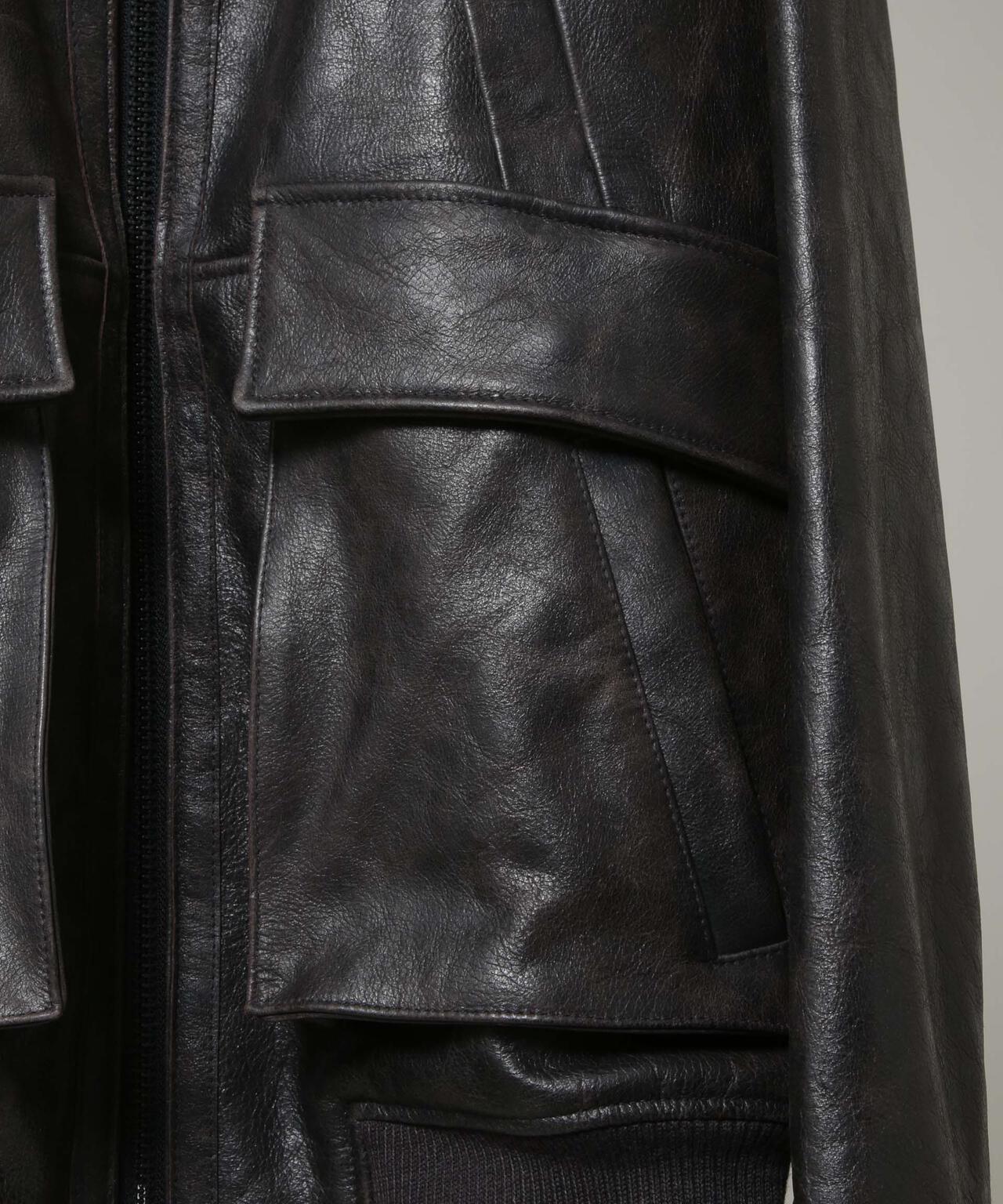 「HOTEL PALACE」 シングルライダース レザーJKT 6685213201