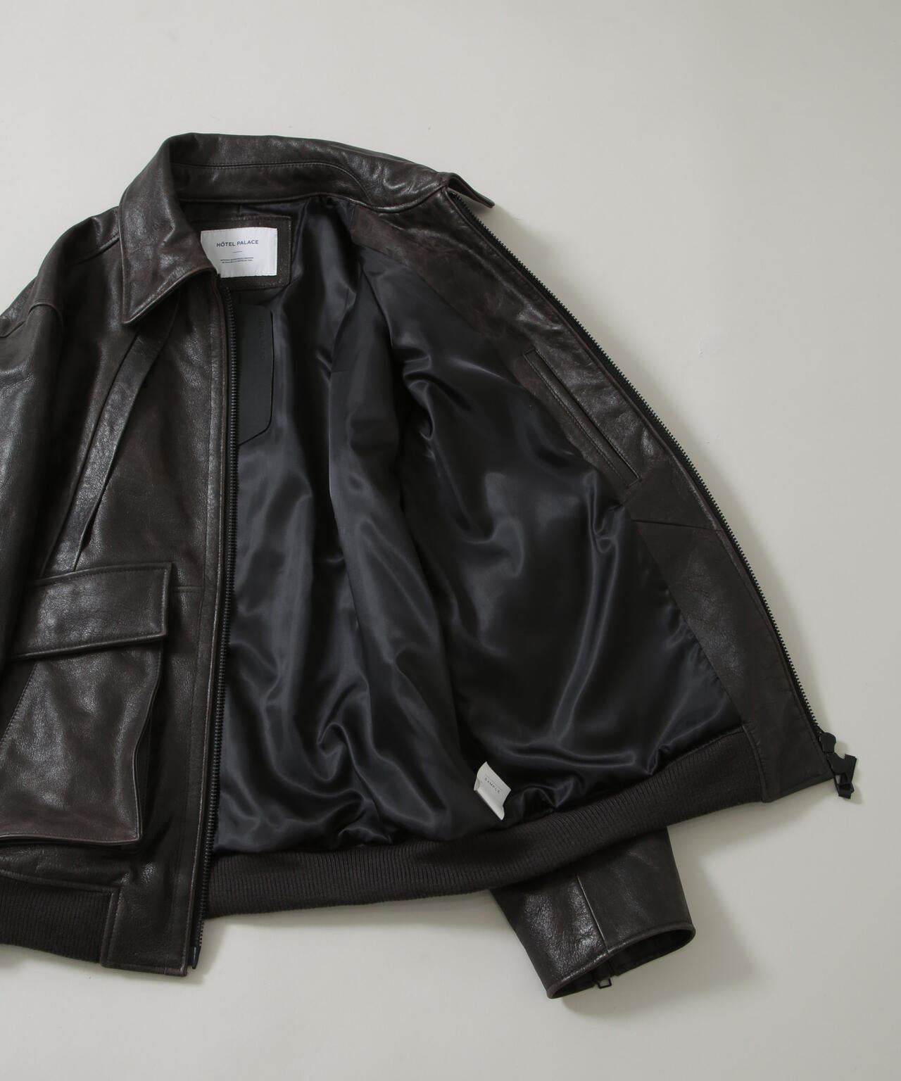 「HOTEL PALACE」 シングルライダース レザーJKT 6685213201