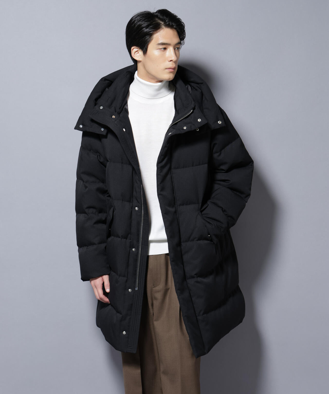 「西川ダウン(R)」フェイクファーカラーサージロングダウン 6685214204