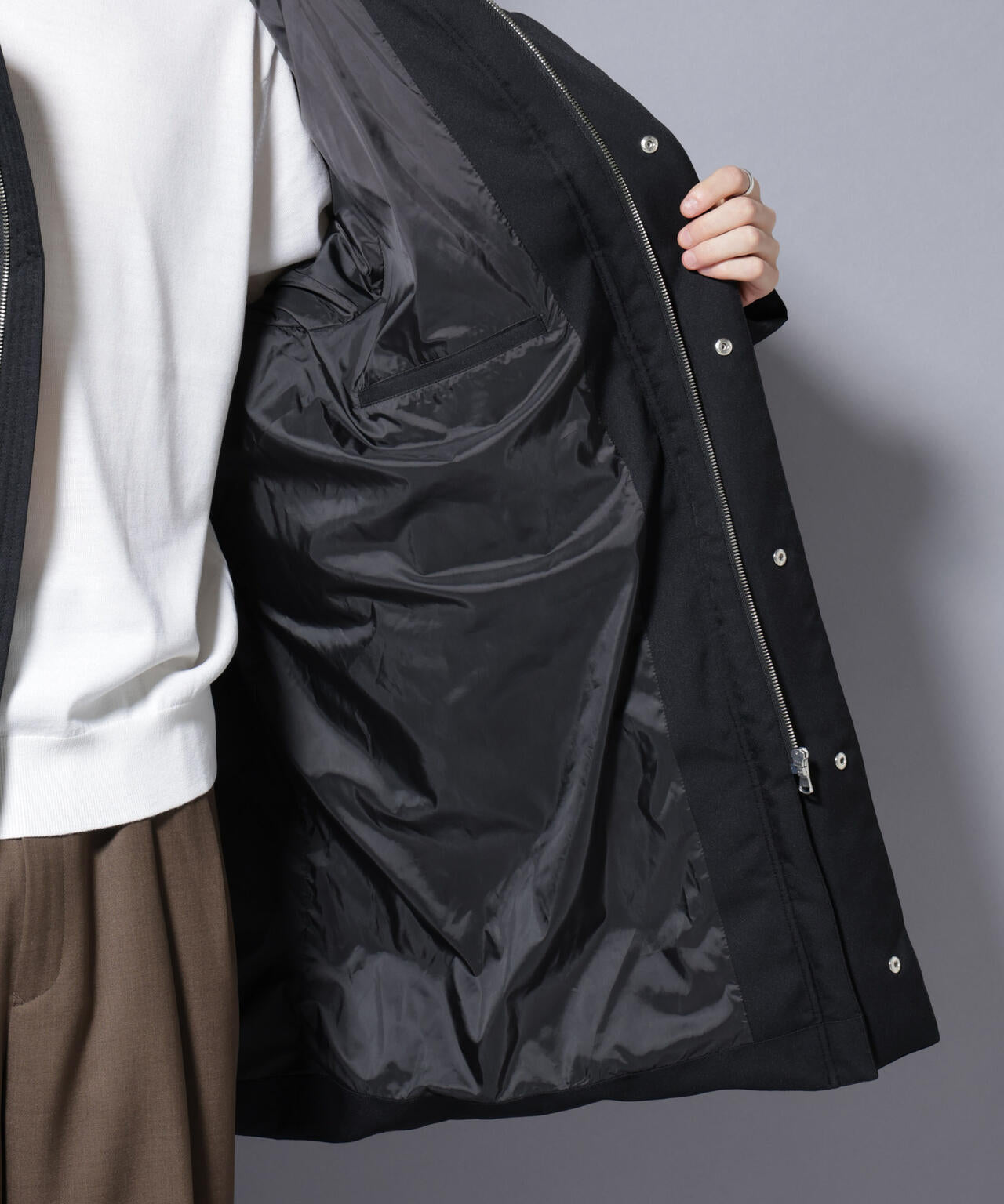 「西川ダウン(R)」フェイクファーカラーサージロングダウン 6685214204