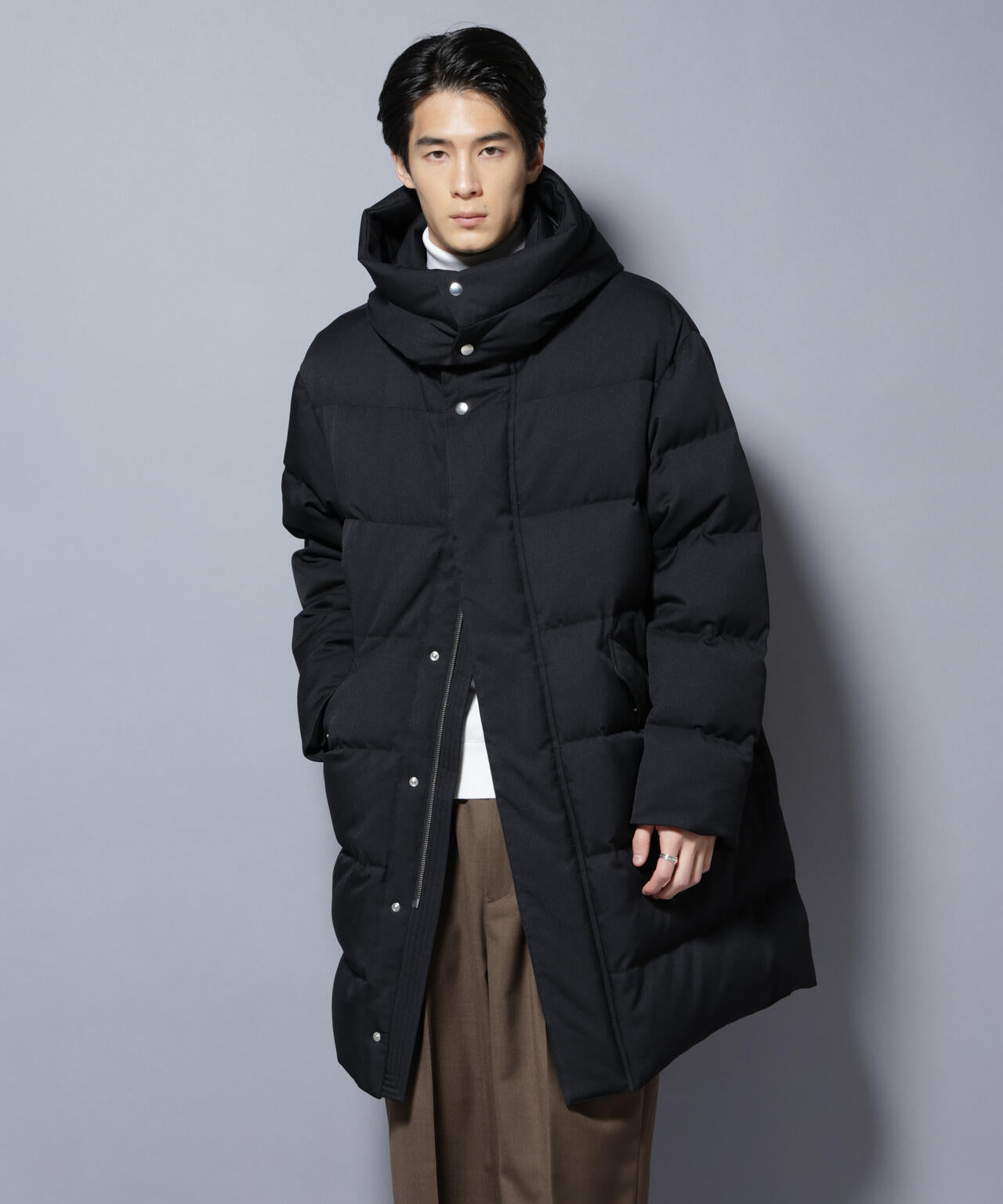 「西川ダウン(R)」フェイクファーカラーサージロングダウン 6685214204