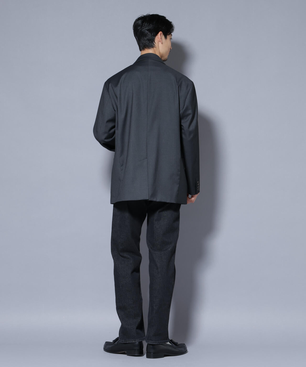 DELEGANTEエアリーサキソニー グリッターストライプテーラードジャケット(セットアップ可) 6685216201