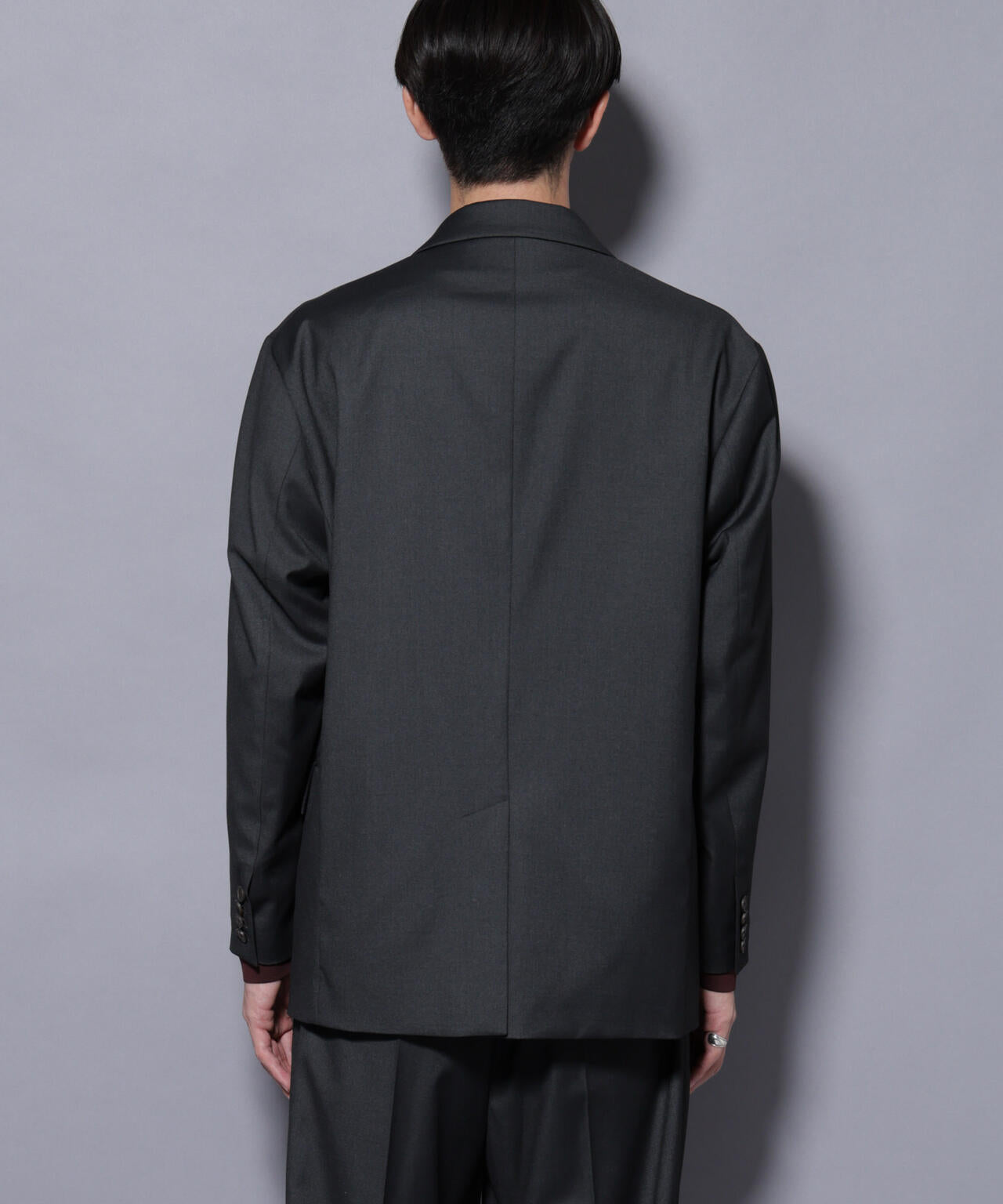 DELEGANTEエアリーサキソニー グリッターストライプテーラードジャケット(セットアップ可) 6685216201