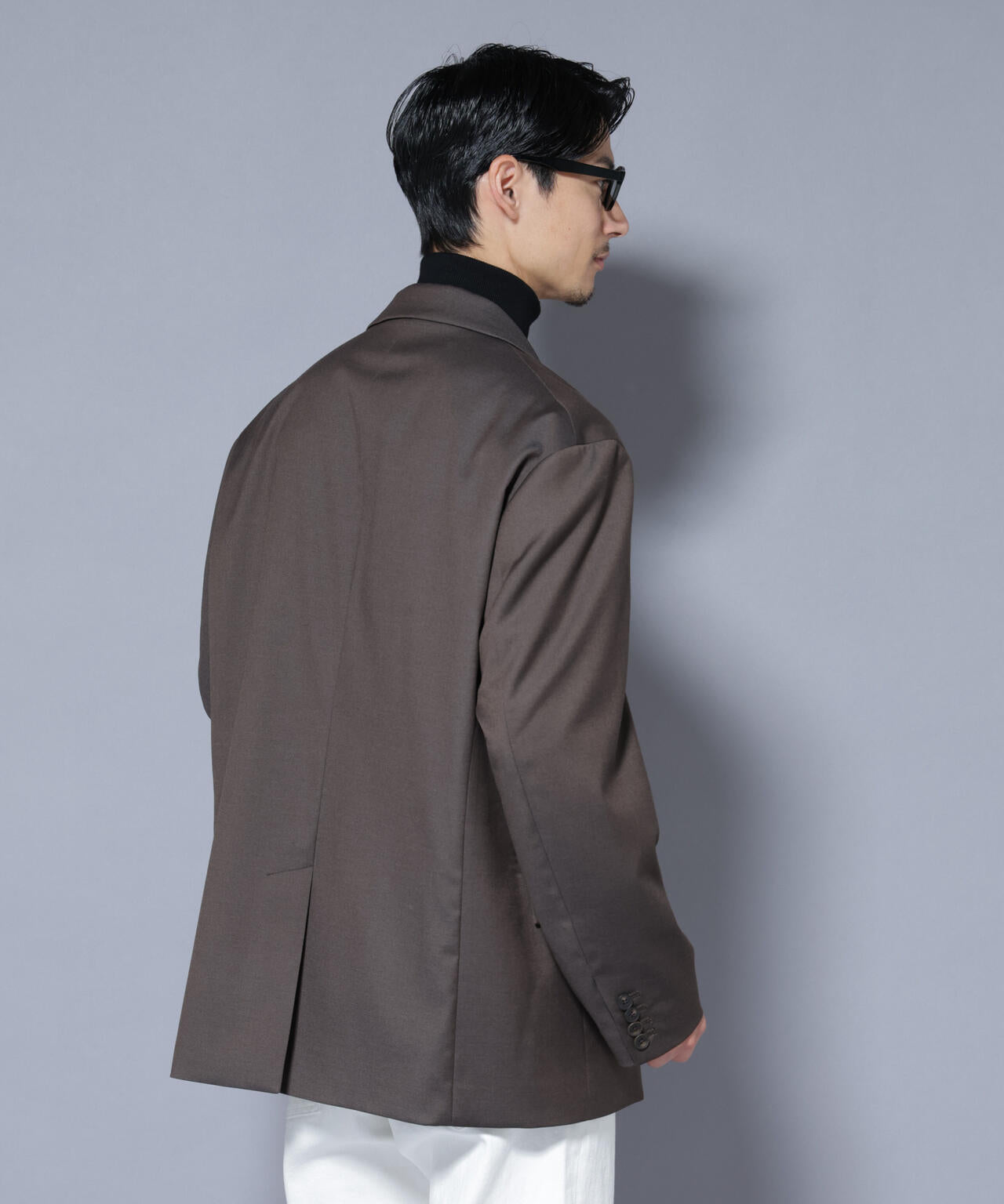 DELEGANTEエアリーサキソニー グリッターストライプテーラードジャケット(セットアップ可) 6685216201