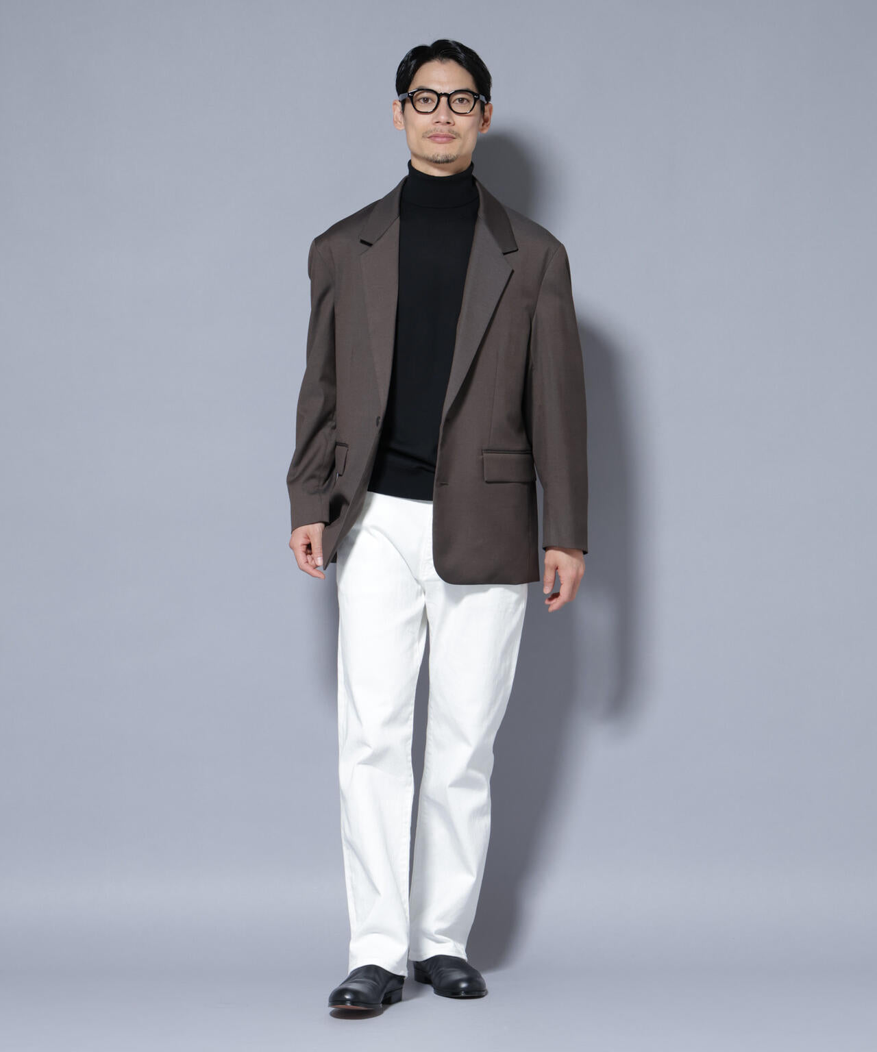 DELEGANTEエアリーサキソニー グリッターストライプテーラードジャケット(セットアップ可) 6685216201