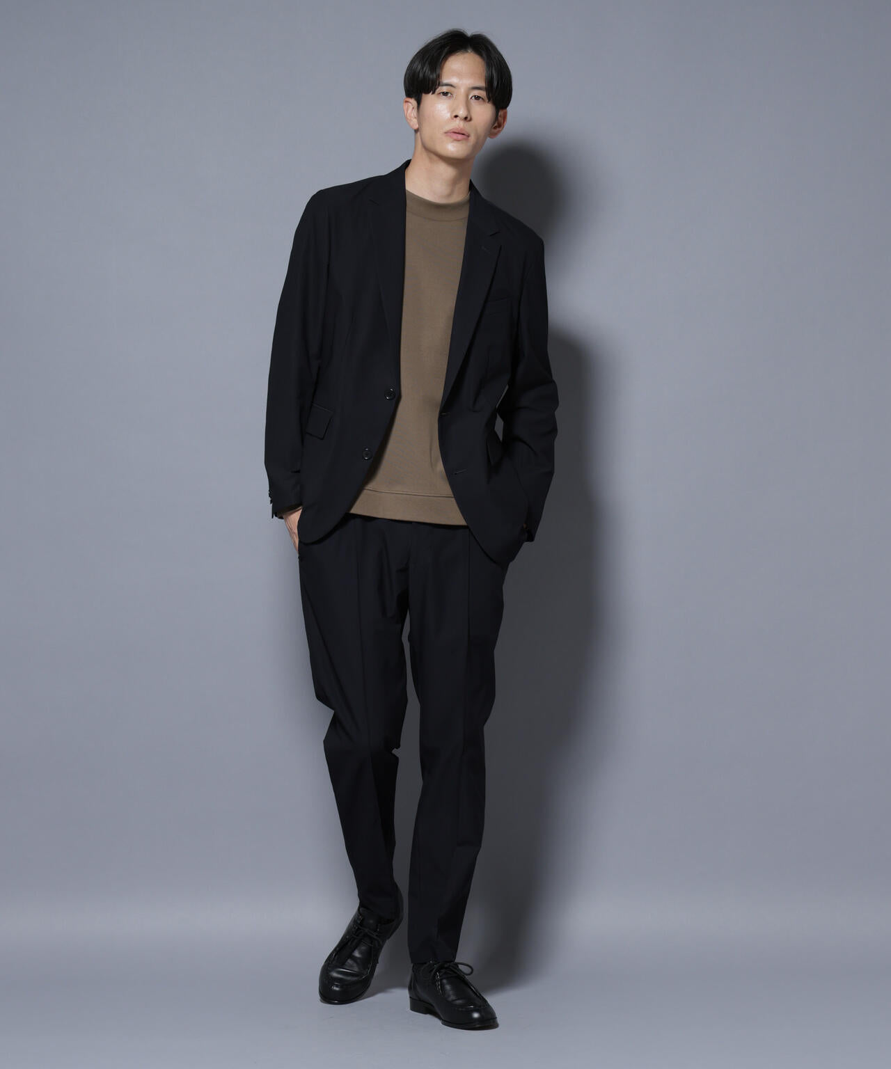 「N JACKET BASIC」SizeMoreTEXBRID(R)ストレッチジャケット(セットアップ可) 6685217203