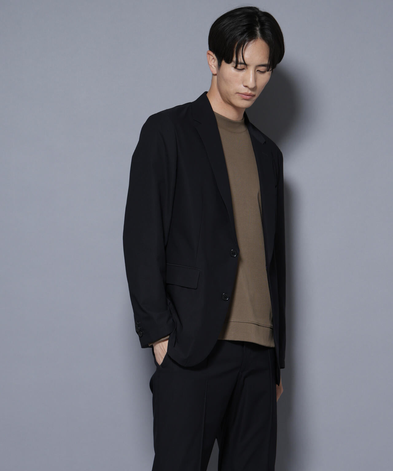 「N JACKET BASIC」SizeMoreTEXBRID(R)ストレッチジャケット(セットアップ可) 6685217203