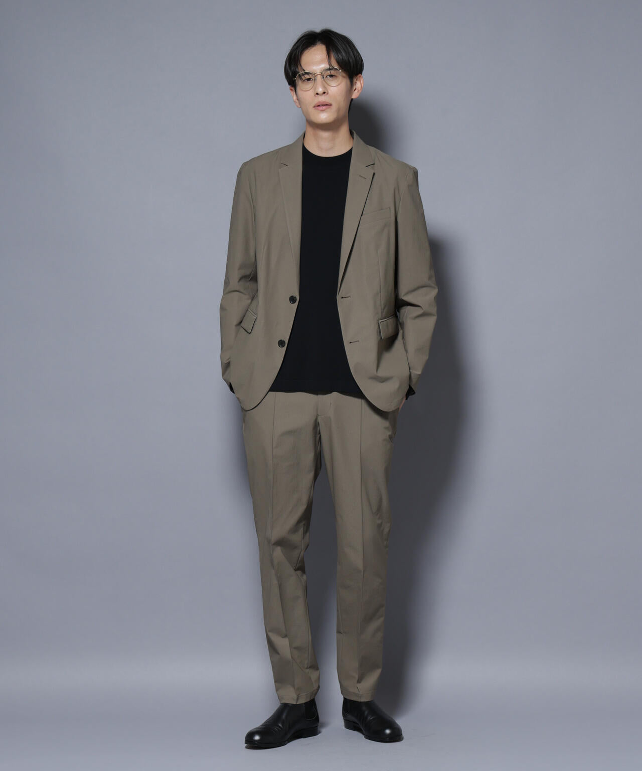 「N JACKET BASIC」SizeMoreTEXBRID(R)ストレッチジャケット(セットアップ可) 6685217203