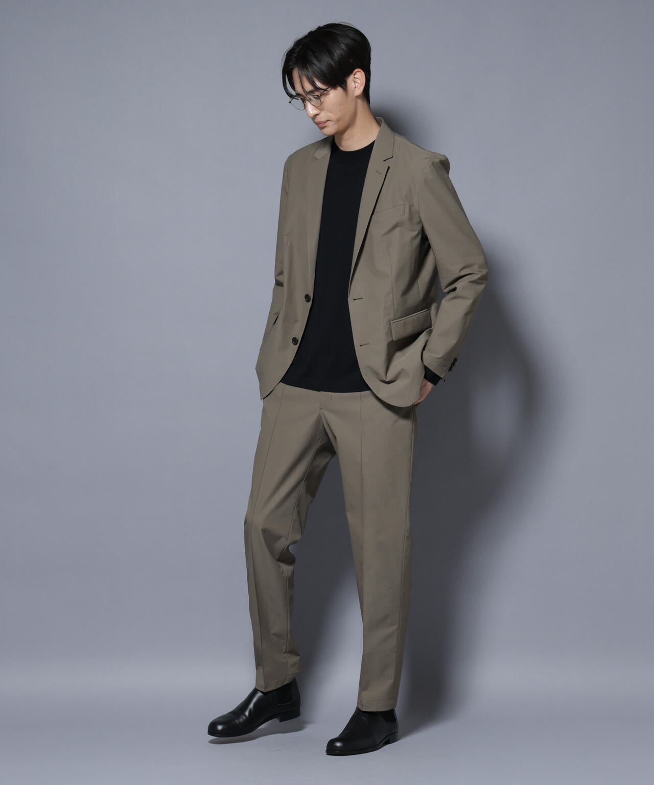 「N JACKET BASIC」SizeMoreTEXBRID(R)ストレッチジャケット(セットアップ可) 6685217203