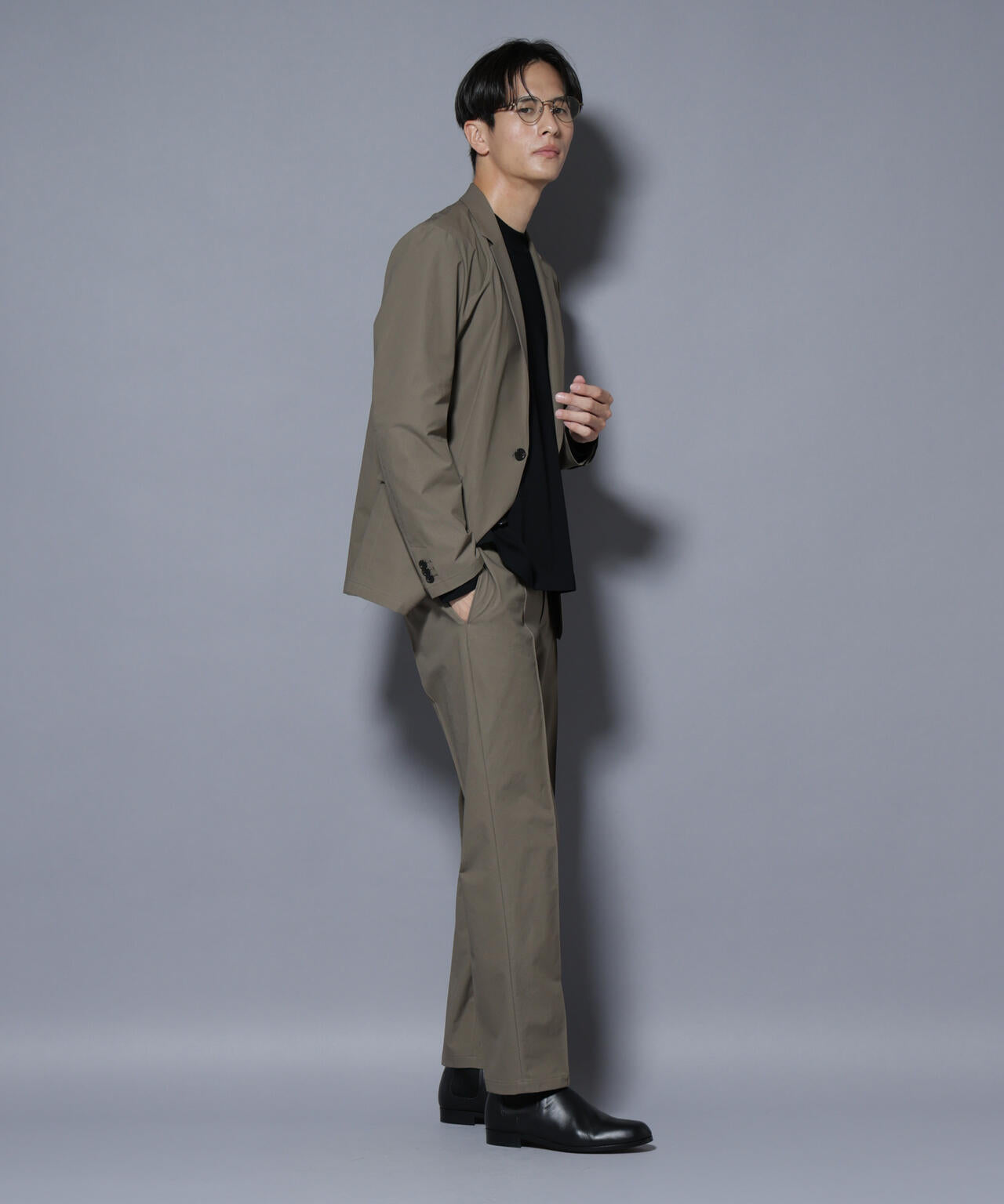 「N JACKET BASIC」SizeMoreTEXBRID(R)ストレッチジャケット(セットアップ可) 6685217203