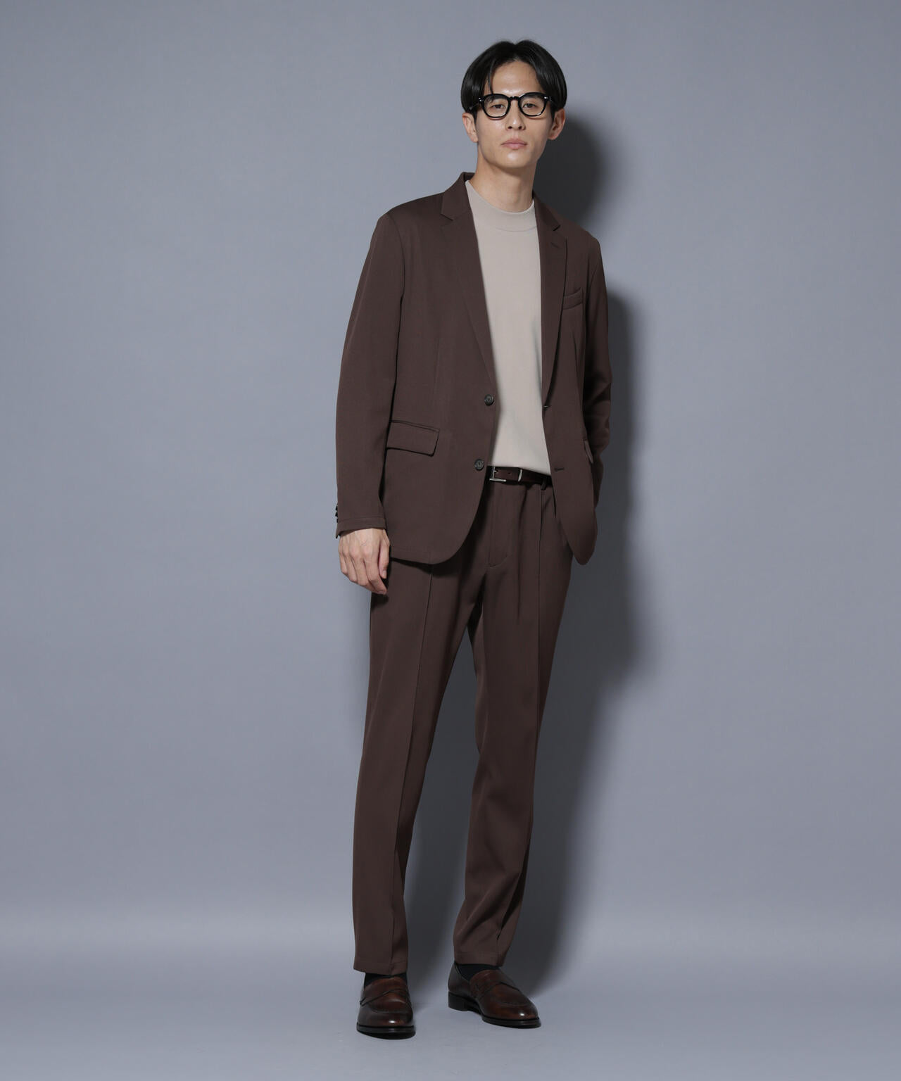 「N JACKET BASIC」シャドーストライプジャケット(セットアップ可) 6685217204