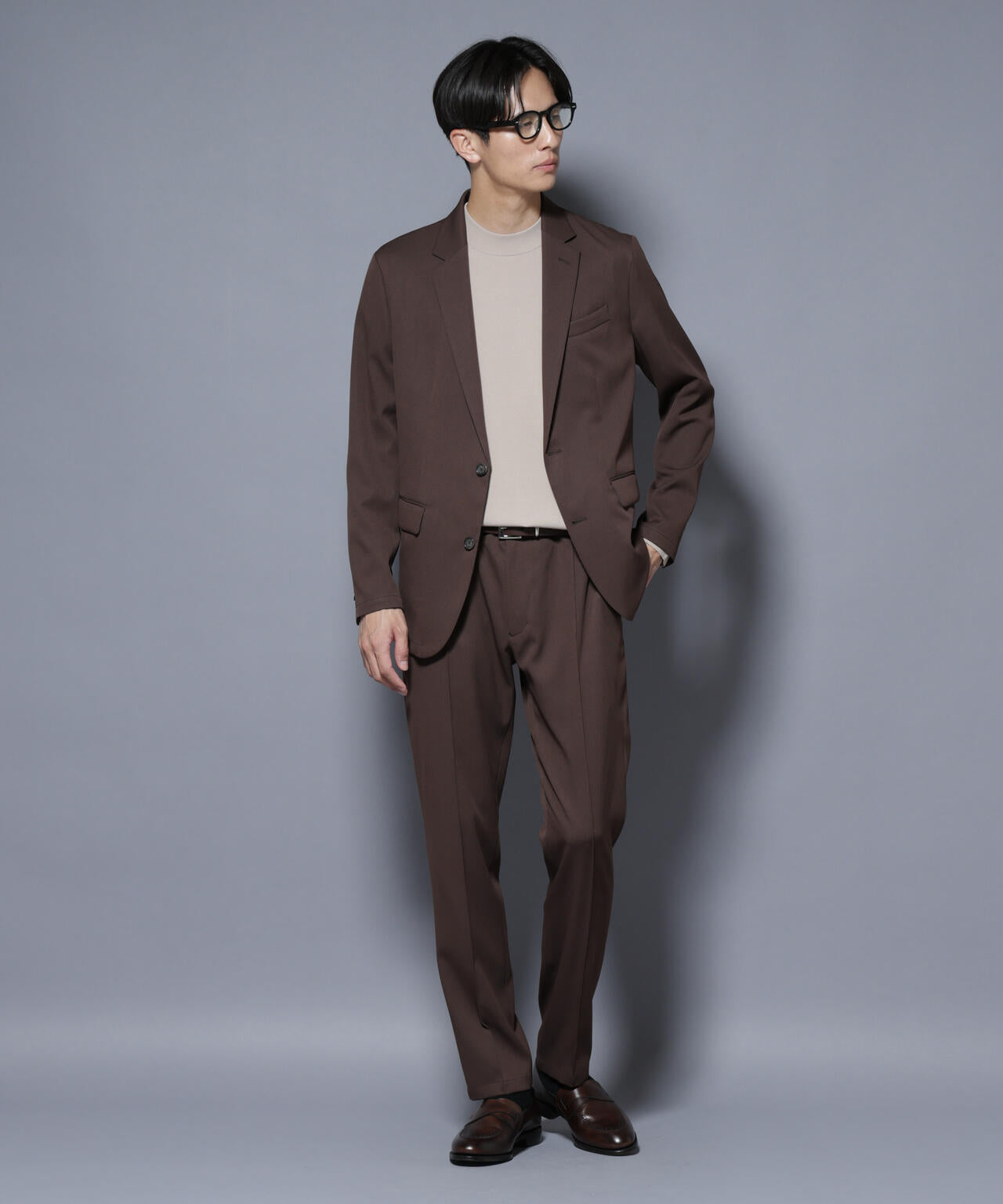 「N JACKET BASIC」シャドーストライプジャケット(セットアップ可) 6685217204