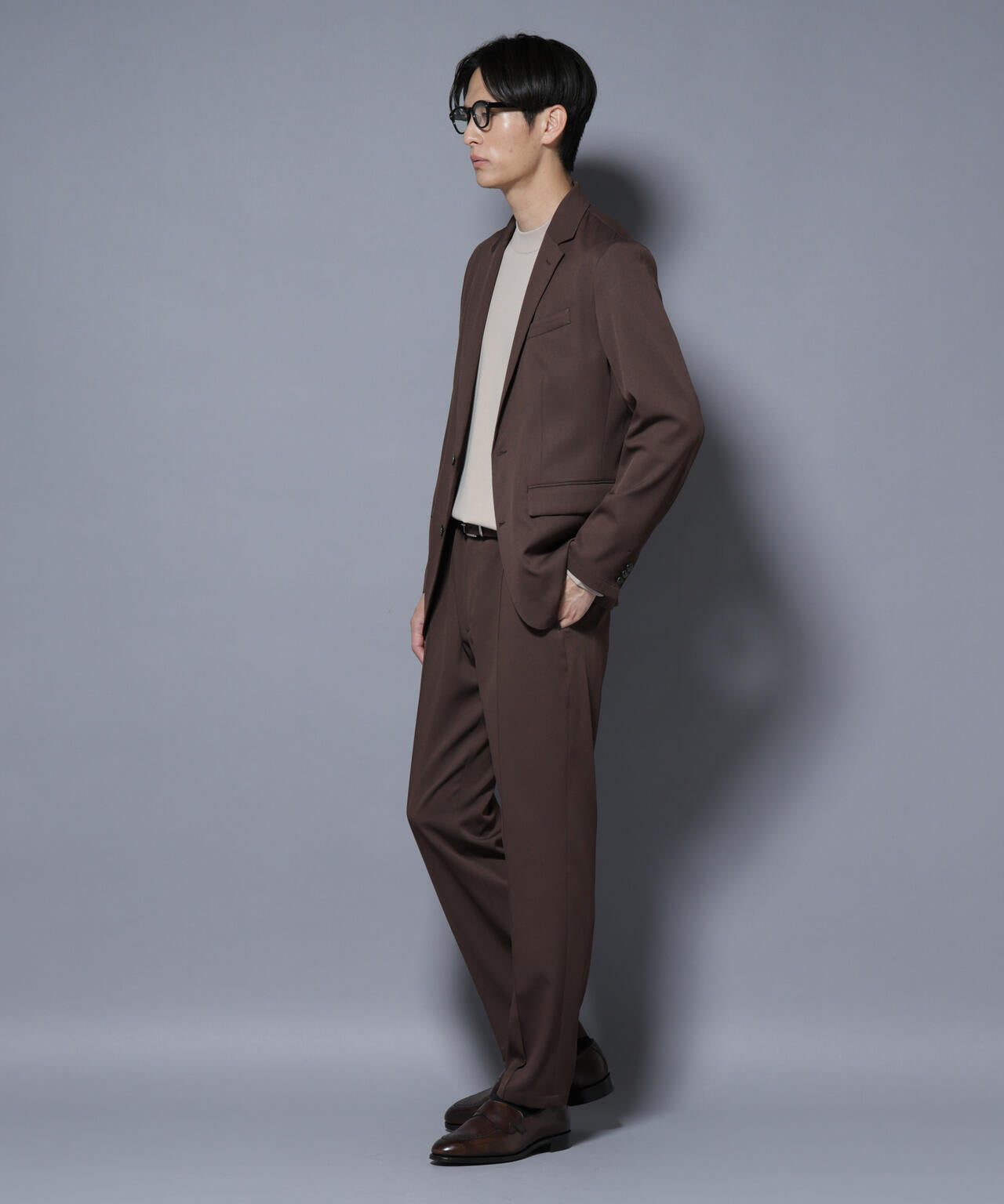 「N JACKET BASIC」シャドーストライプジャケット(セットアップ可) 6685217204