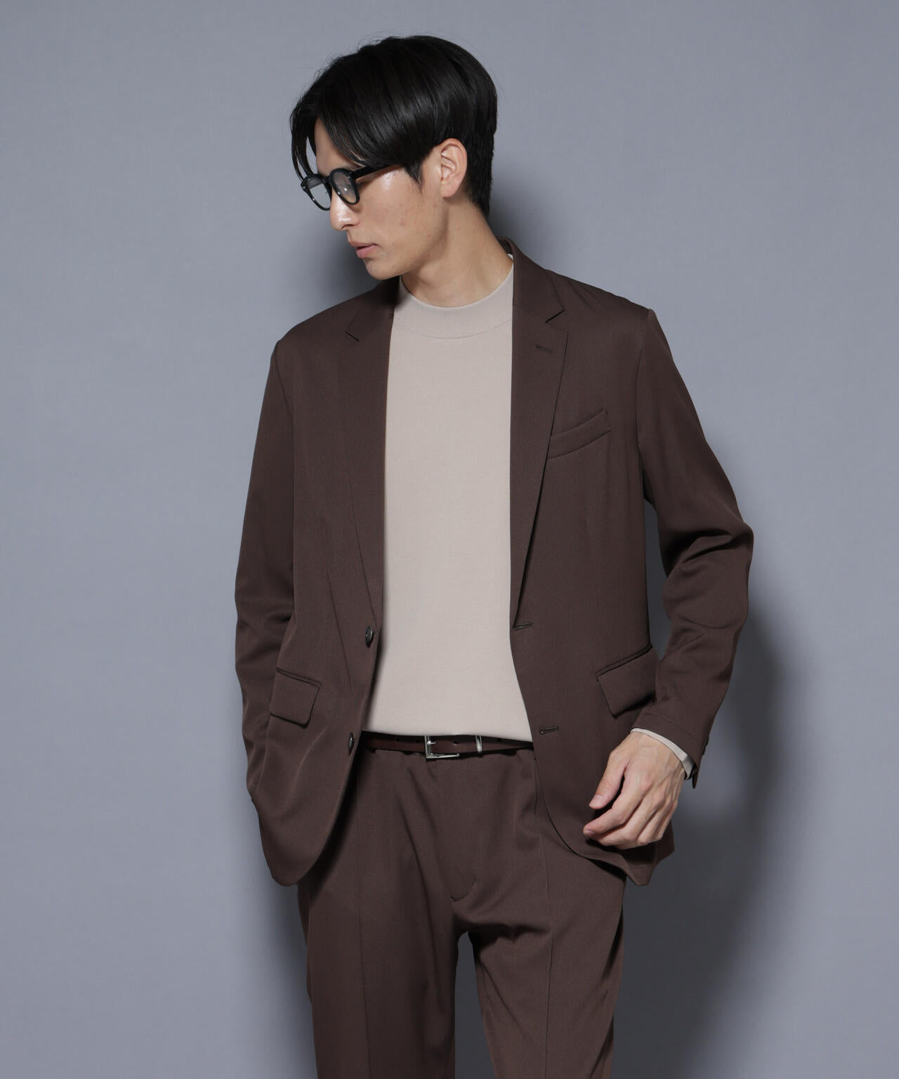 「N JACKET BASIC」シャドーストライプジャケット(セットアップ可) 6685217204