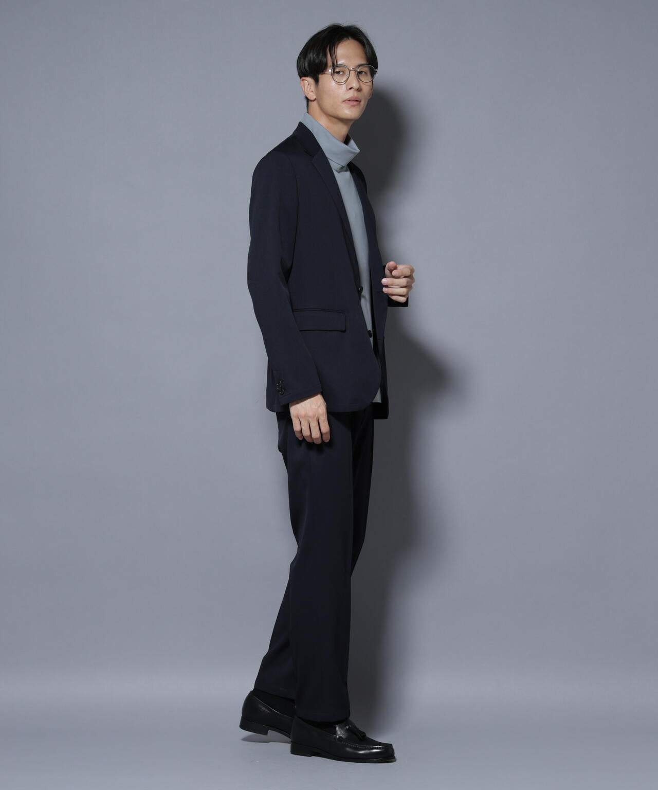 「N JACKET BASIC」シャドーストライプジャケット(セットアップ可) 6685217204