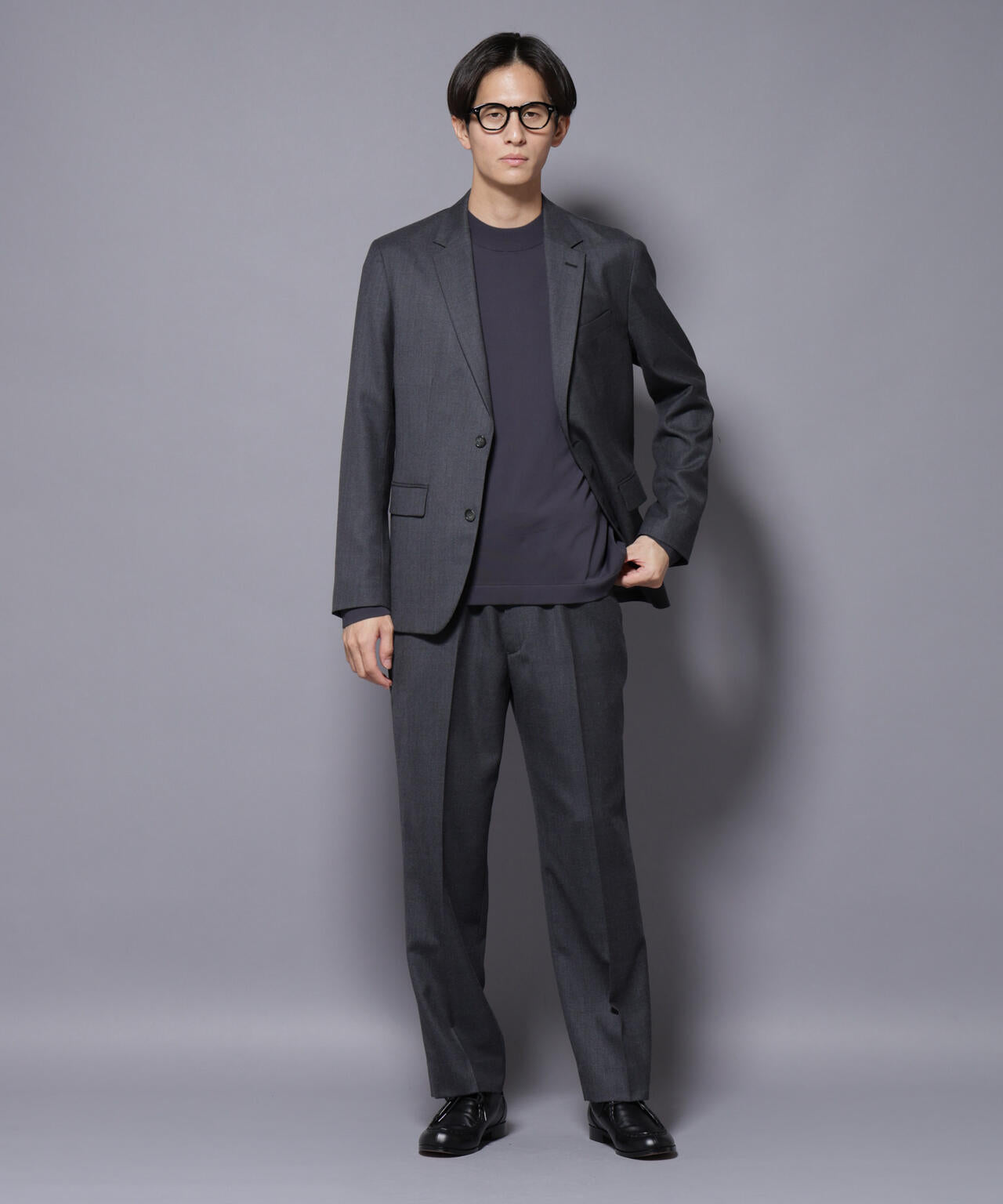 「N JACKET PREMIUM」RENU(R) ウール混洗えるサキソニージャケット(セットアップ可) 6685217205