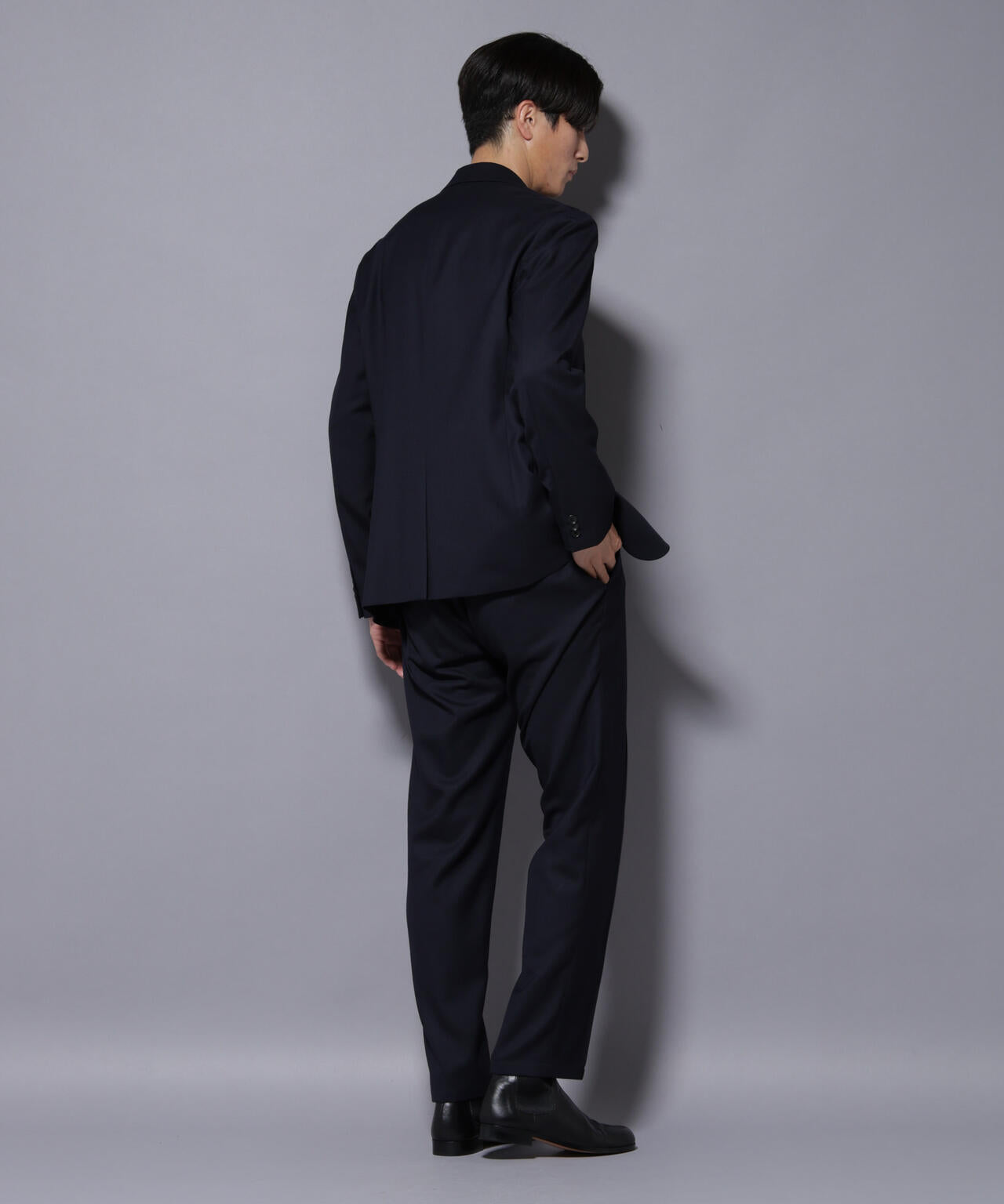 「N JACKET PREMIUM」RENU(R) ウール混洗えるサキソニージャケット(セットアップ可) 6685217205