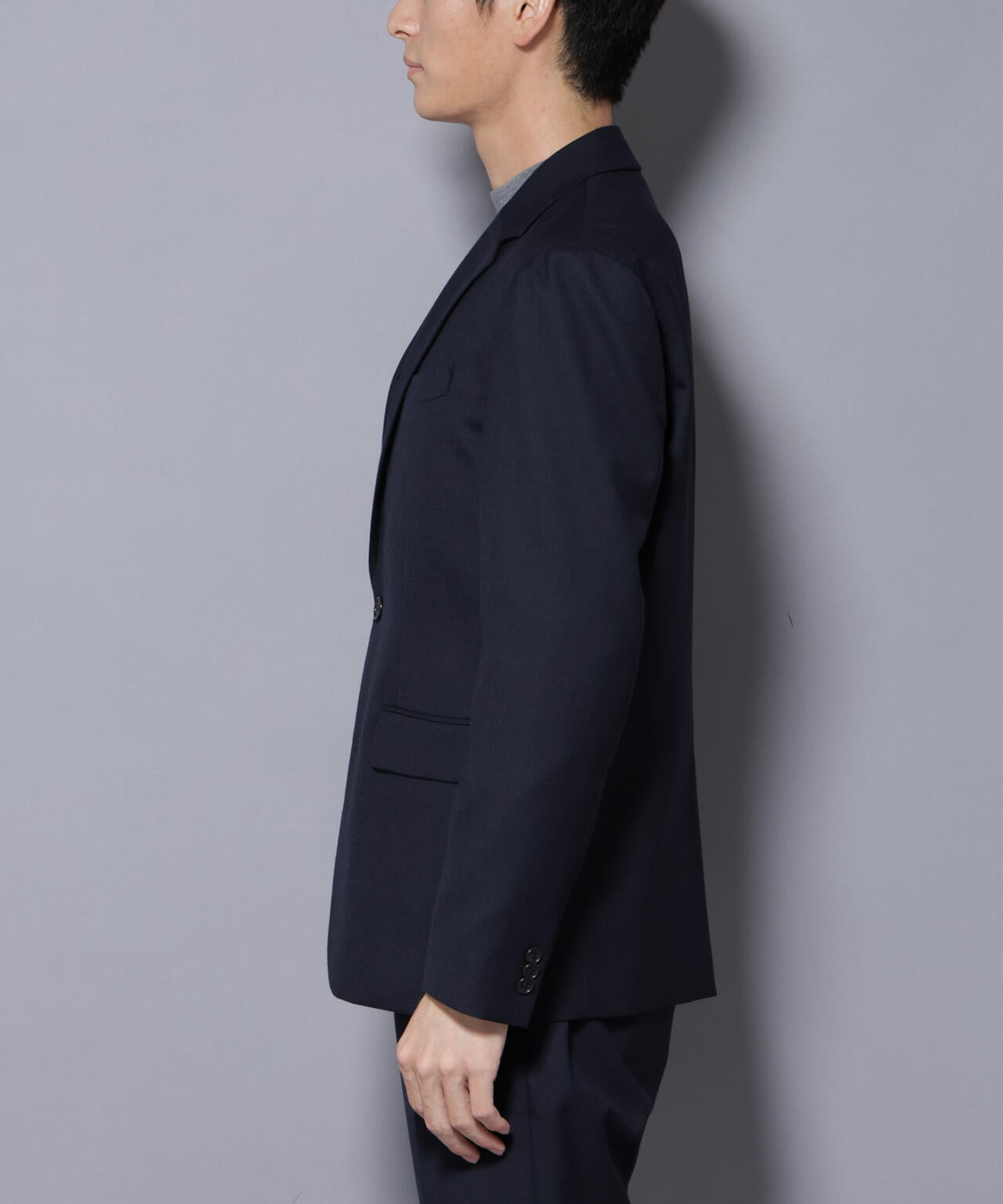 「N JACKET PREMIUM」RENU(R) ウール混洗えるサキソニージャケット(セットアップ可) 6685217205