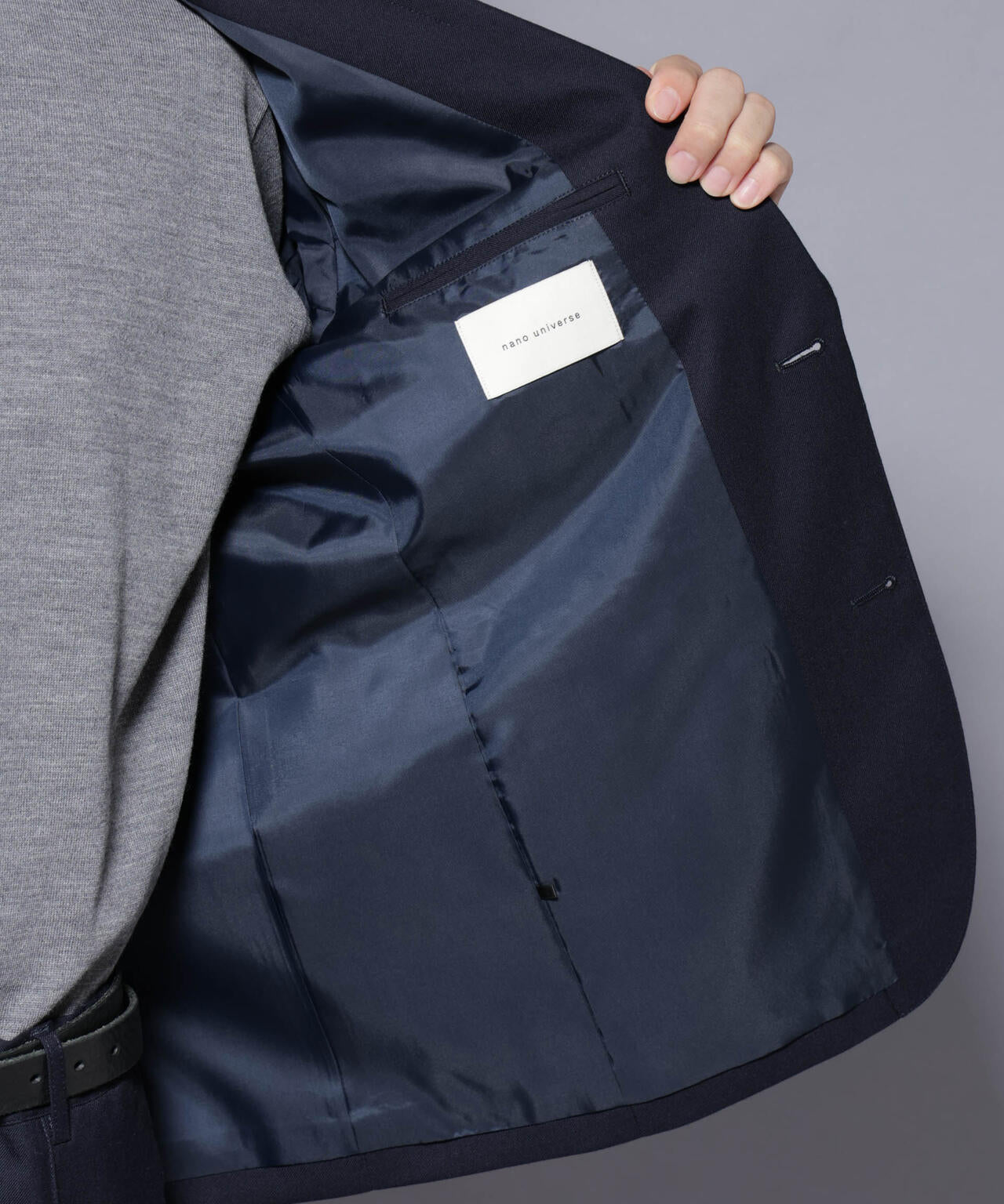 「N JACKET PREMIUM」RENU(R) ウール混洗えるサキソニージャケット(セットアップ可) 6685217205