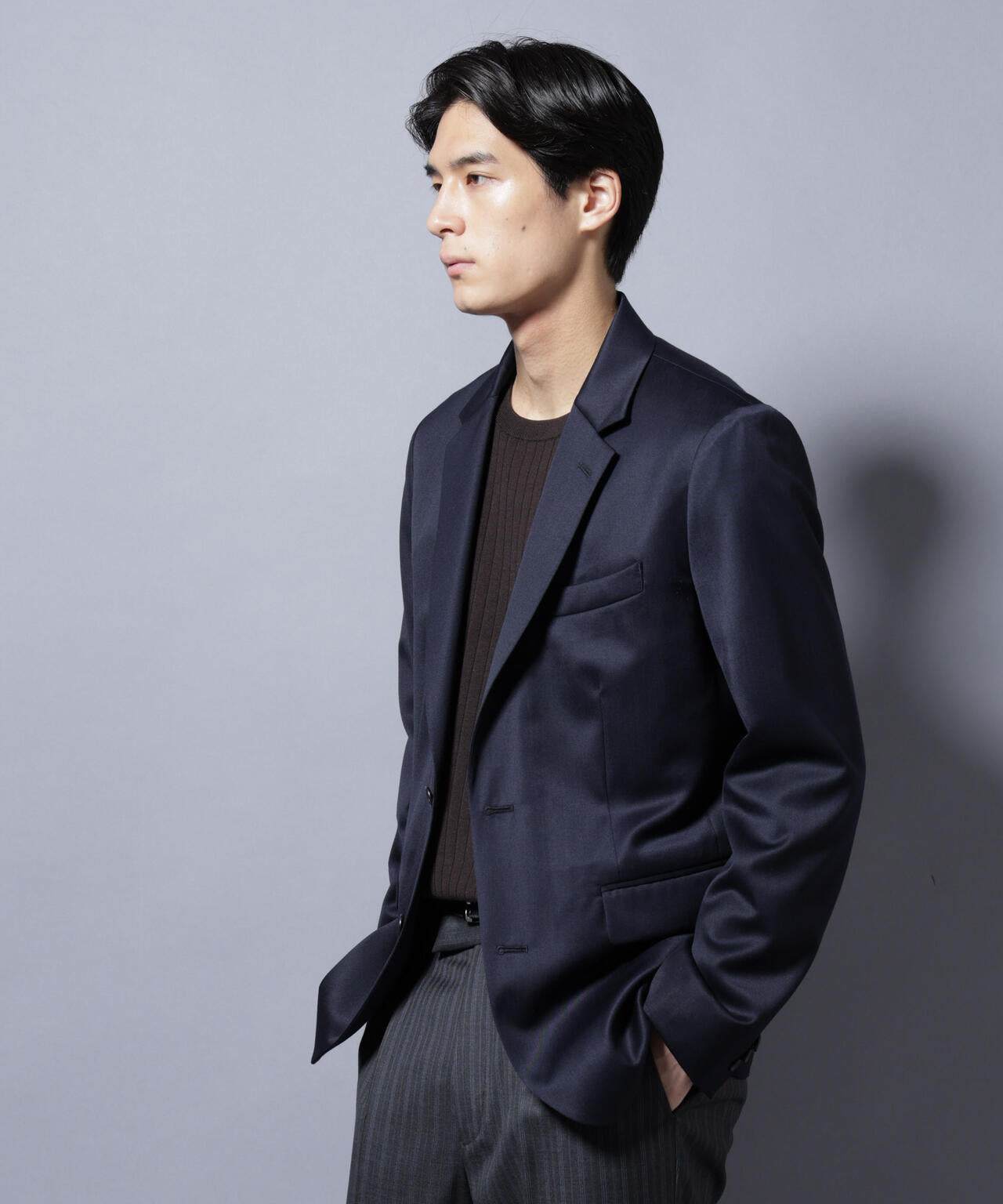【大人気セットアップ】「Damerino Select」 ウールシルクベネシャンジャケット(セットアップ可) 6685217207