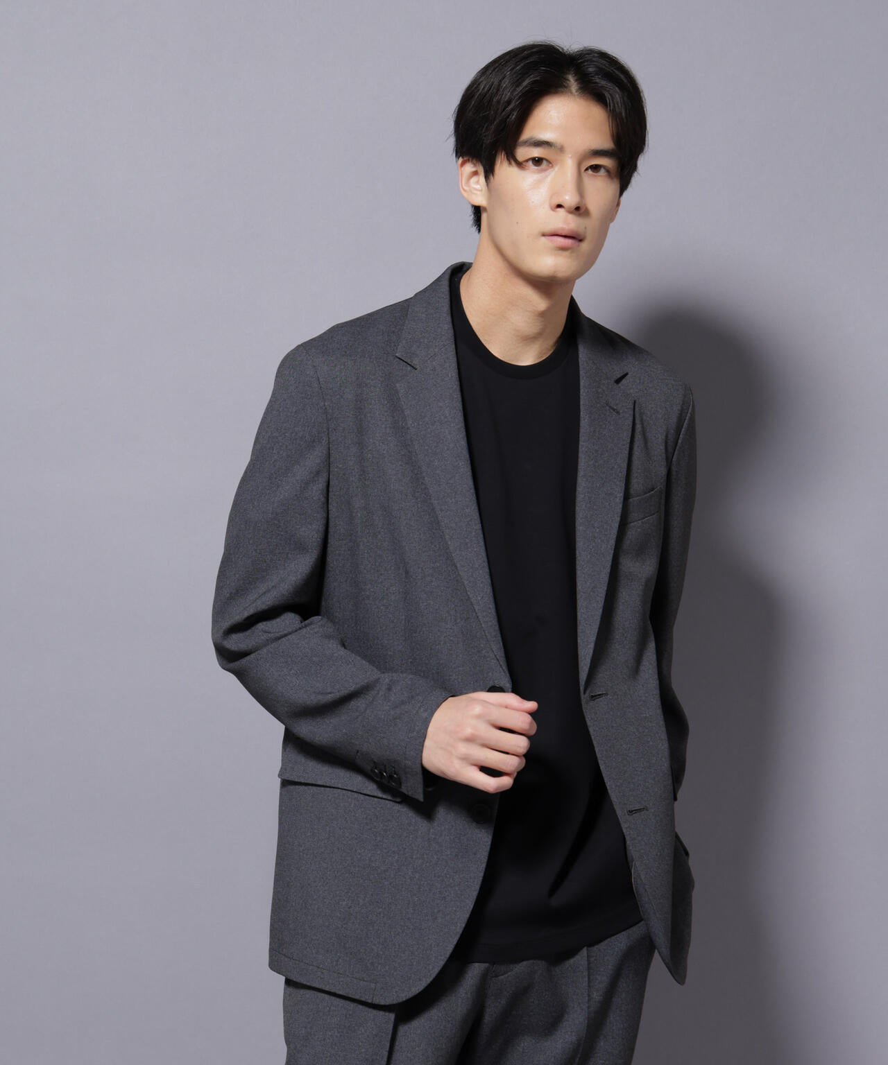 【大人気セットアップ】「Damerino」LANATEC(R)シャークスキンセットアップ防シワ形態安定 6685218201