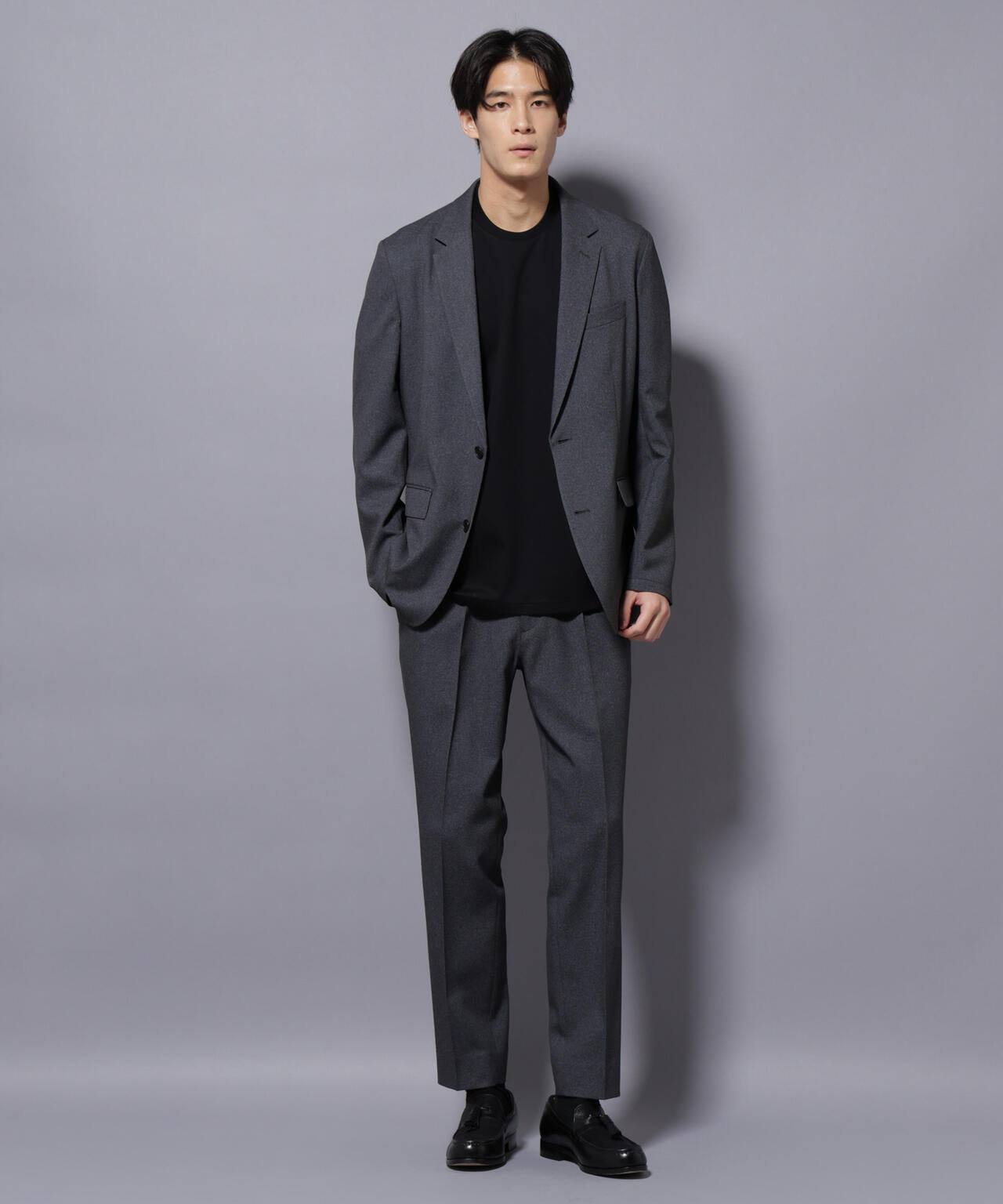 【大人気セットアップ】「Damerino」LANATEC(R)シャークスキンセットアップ防シワ形態安定 6685218201