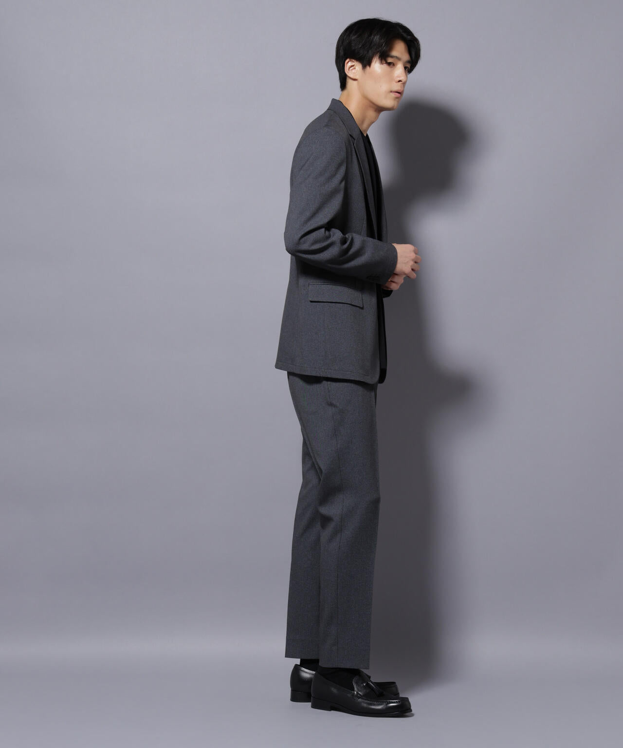 【大人気セットアップ】「Damerino」LANATEC(R)シャークスキンセットアップ防シワ形態安定 6685218201