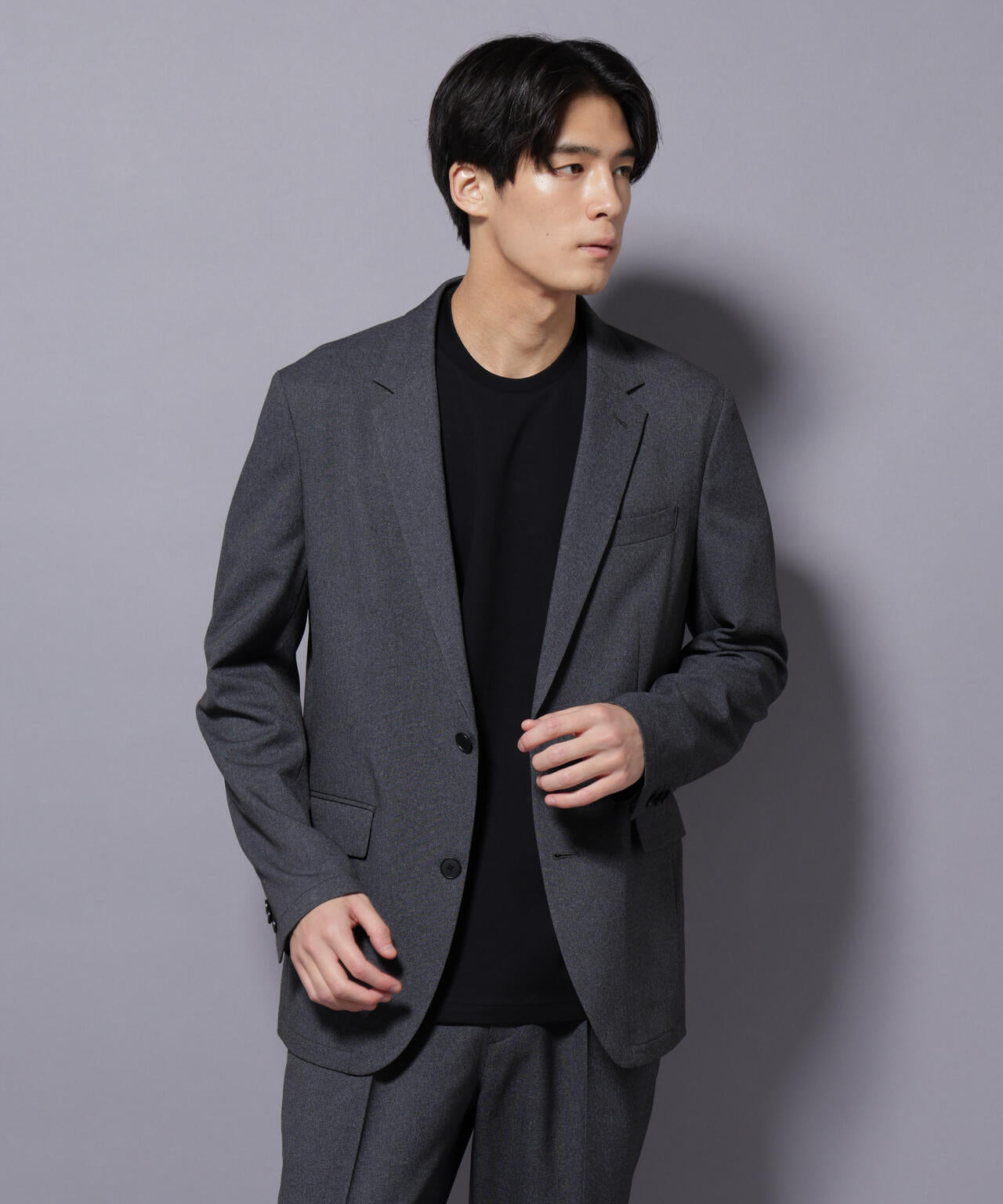 【大人気セットアップ】「Damerino」LANATEC(R)シャークスキンセットアップ防シワ形態安定 6685218201