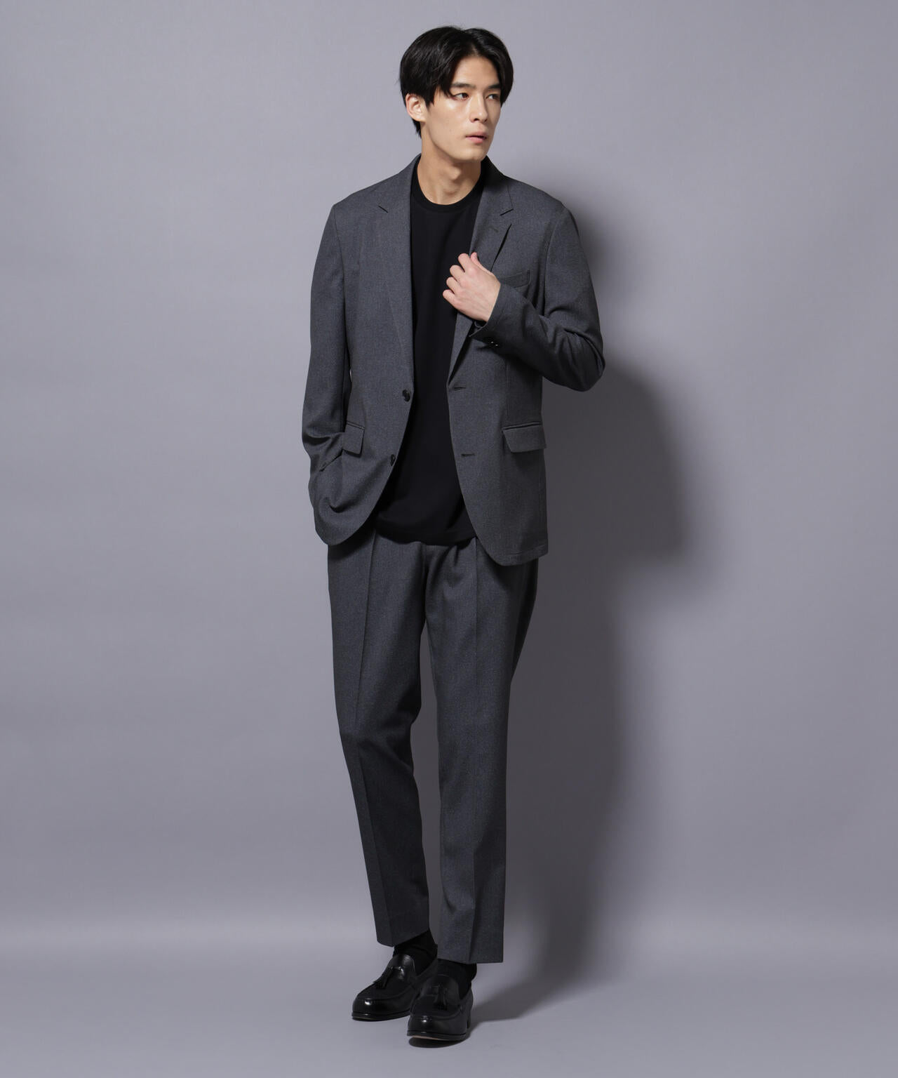 【大人気セットアップ】「Damerino」LANATEC(R)シャークスキンセットアップ防シワ形態安定 6685218201