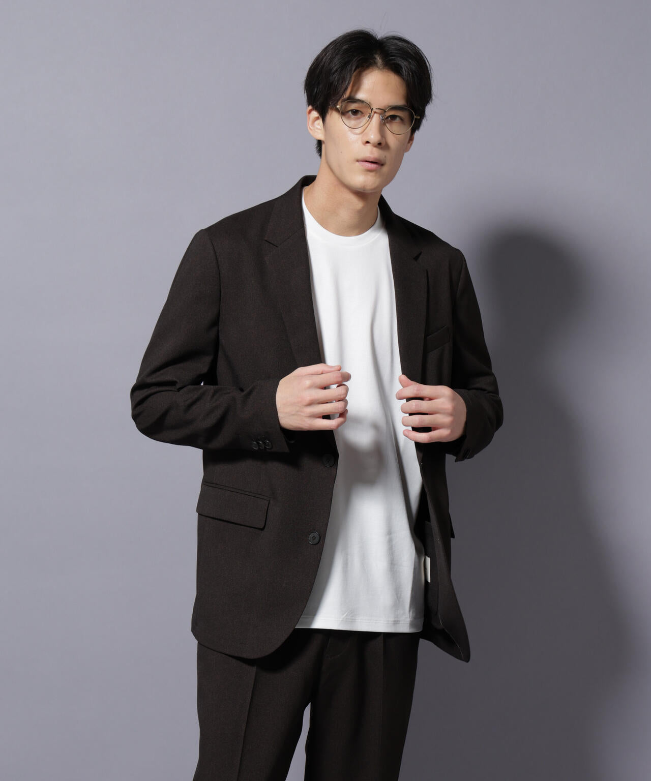 【大人気セットアップ】「Damerino」LANATEC(R)シャークスキンセットアップ防シワ形態安定 6685218201