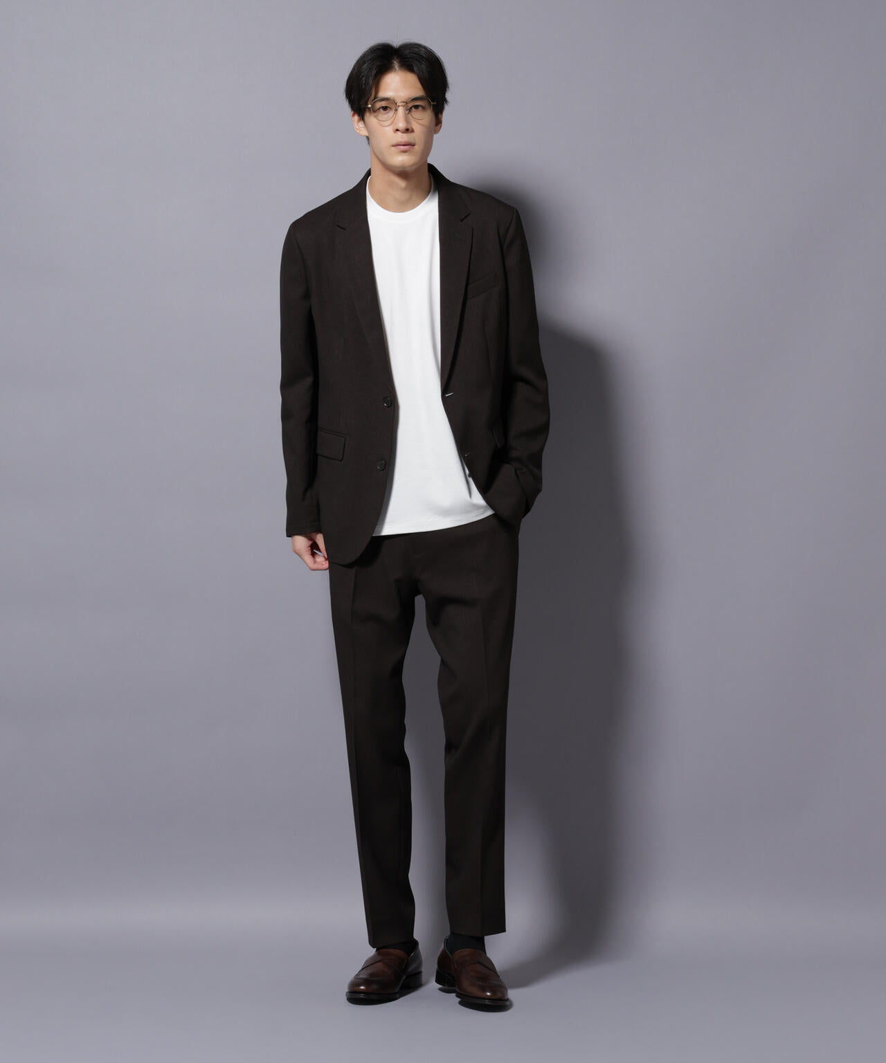 【大人気セットアップ】「Damerino」LANATEC(R)シャークスキンセットアップ防シワ形態安定 6685218201