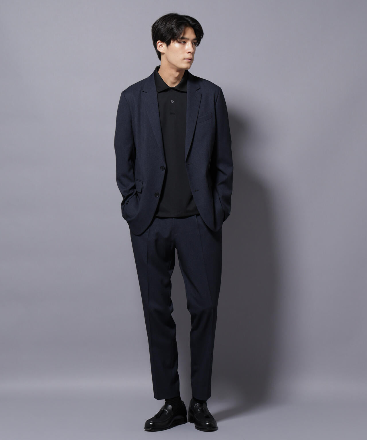 【大人気セットアップ】「Damerino」LANATEC(R)シャークスキンセットアップ防シワ形態安定 6685218201